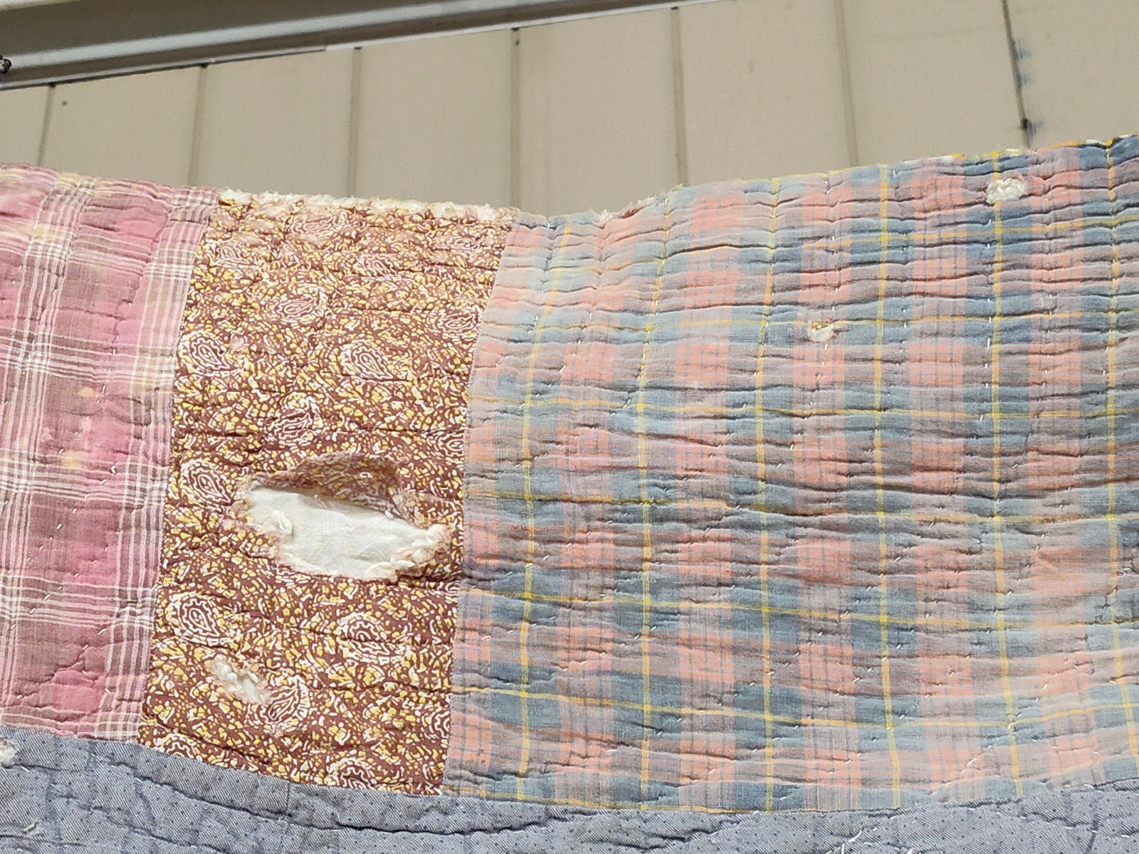 Strip-Pattern Scrap Quilt - 4
