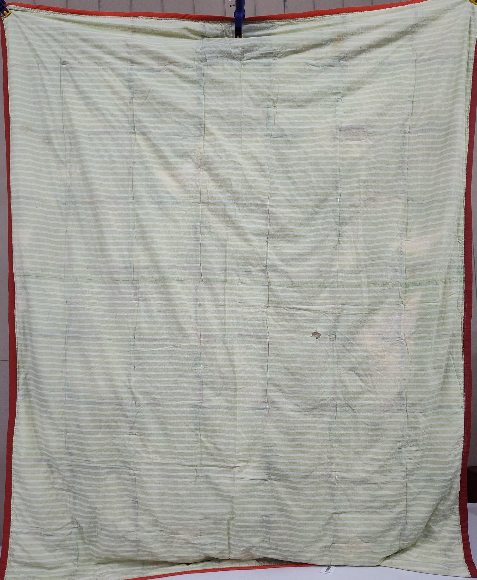 Hand-Tied Diagonal String Patchwork Quilt - 7