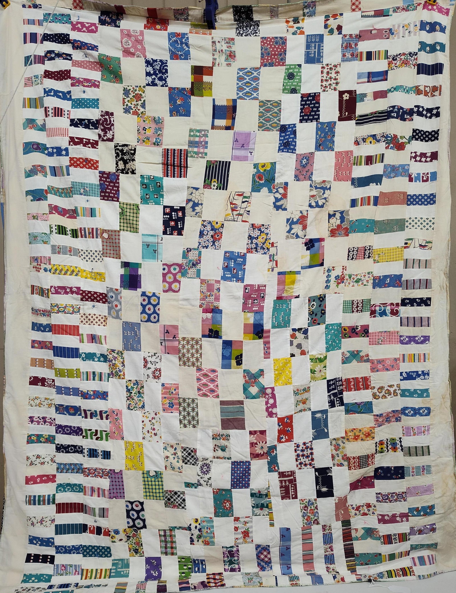 Double-Sided Cotton Patchwork Scrap Quilt - 2