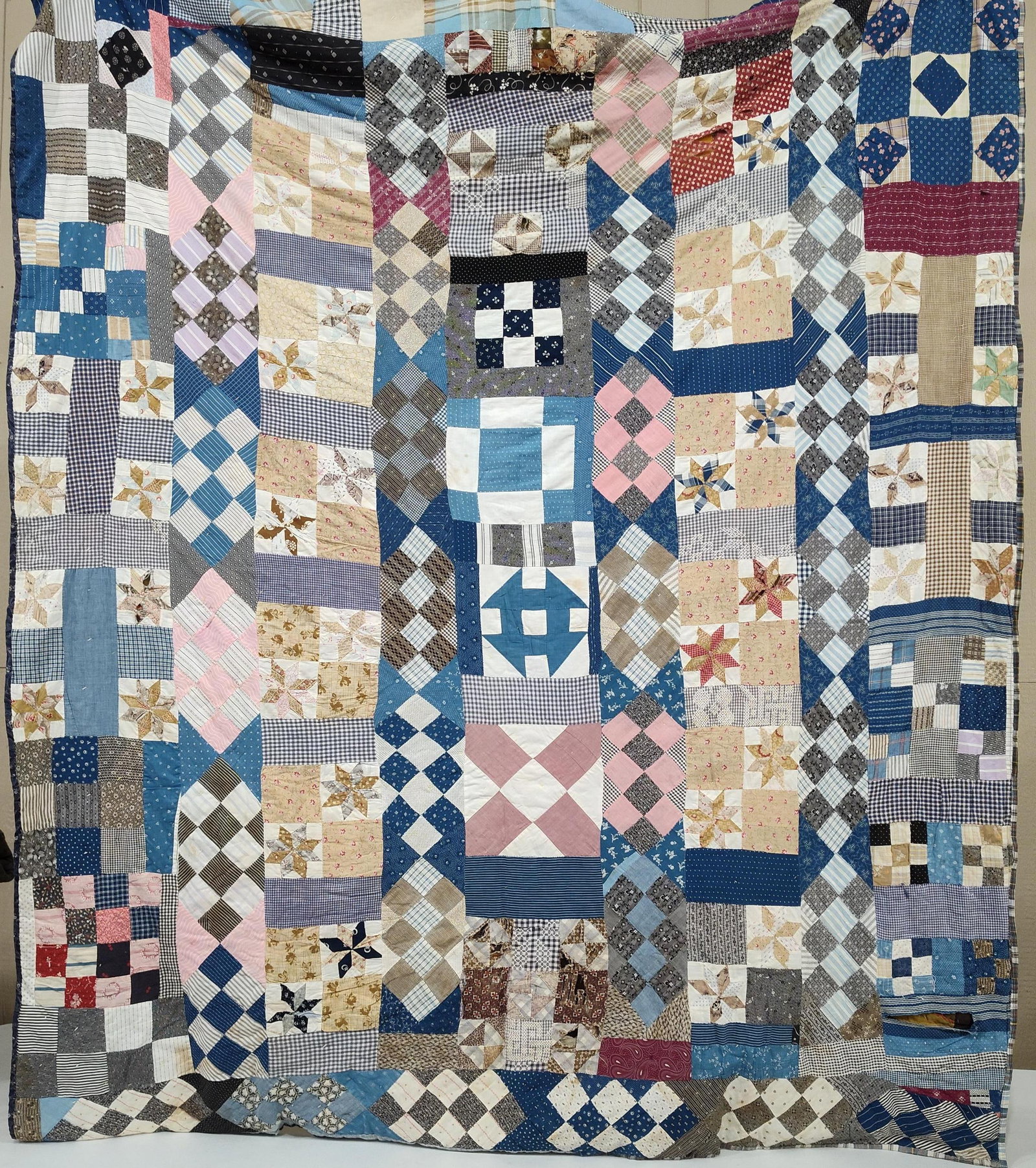 Antique American Patchwork Utility Quilt - 2
