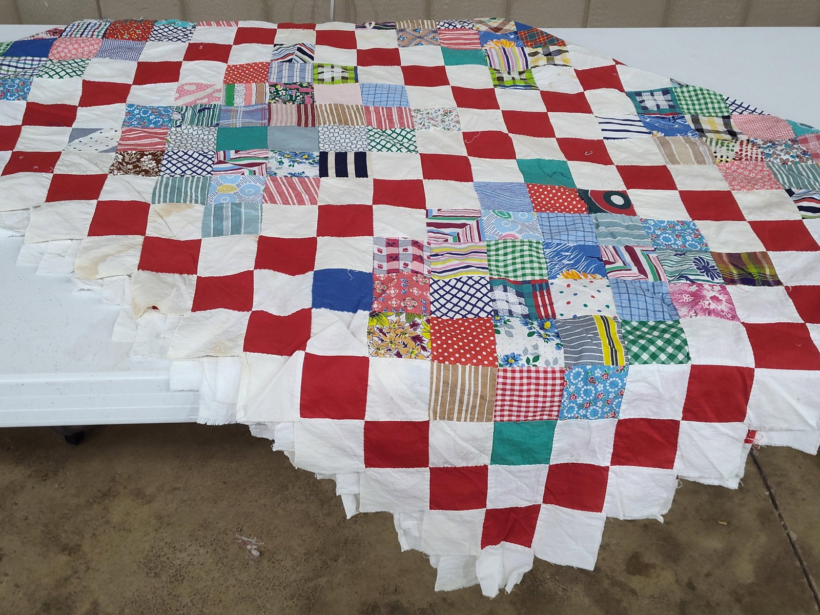 American Patchwork Quilt Top, c. 1940-50 - 2