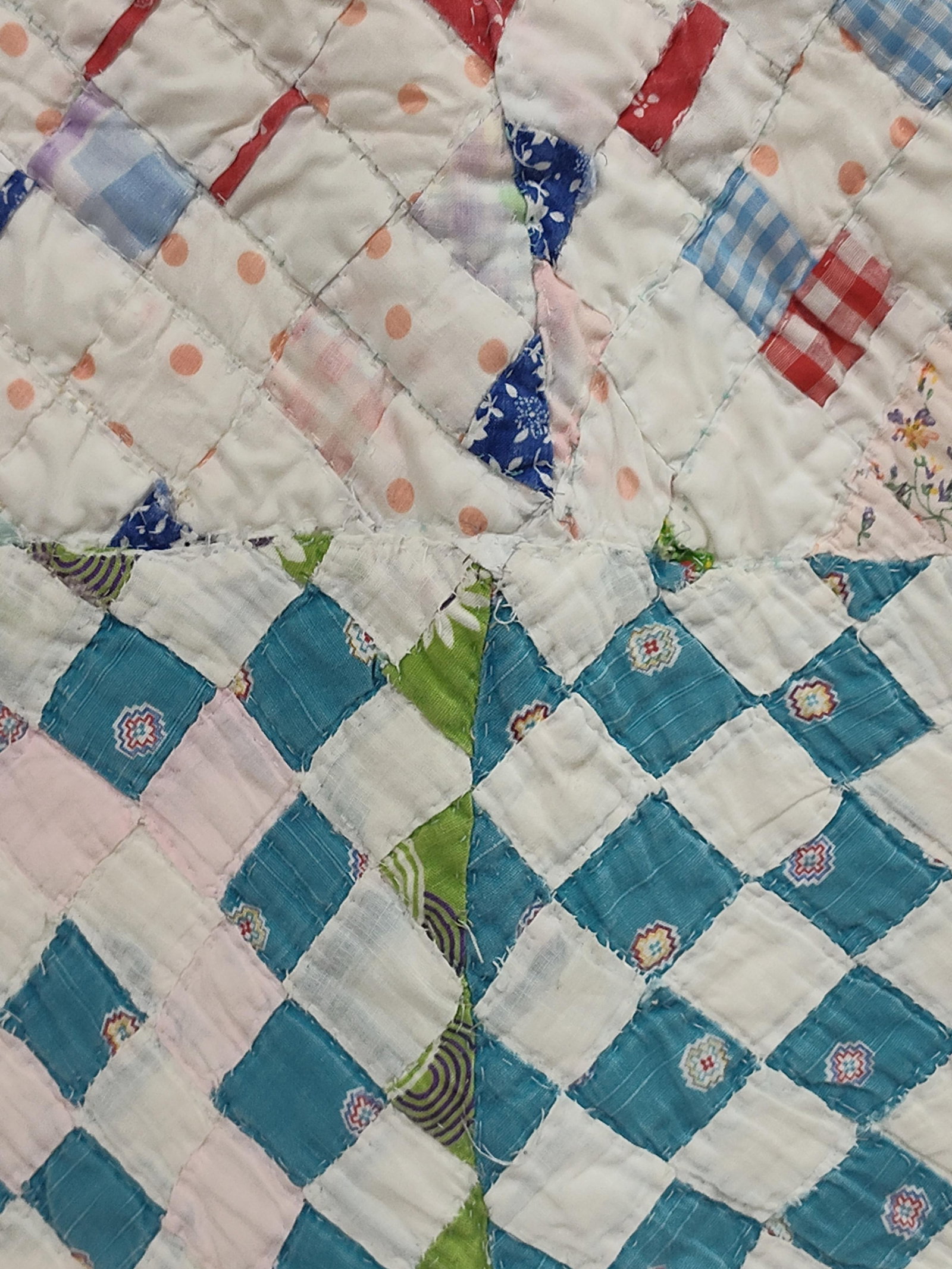 American Patchwork Postage Stamp Quilt - 2