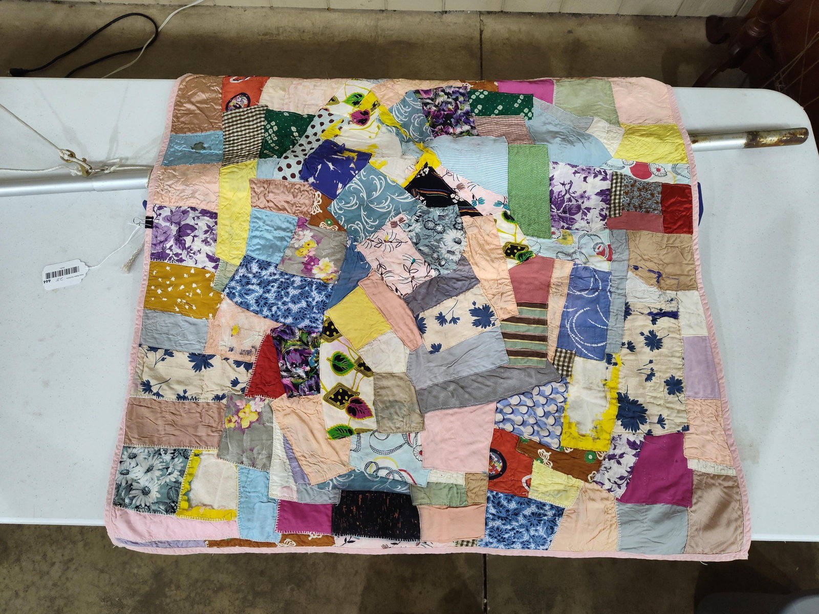 Reversible Patchwork & Crazy Quilt, c. 1920s-40s - 2