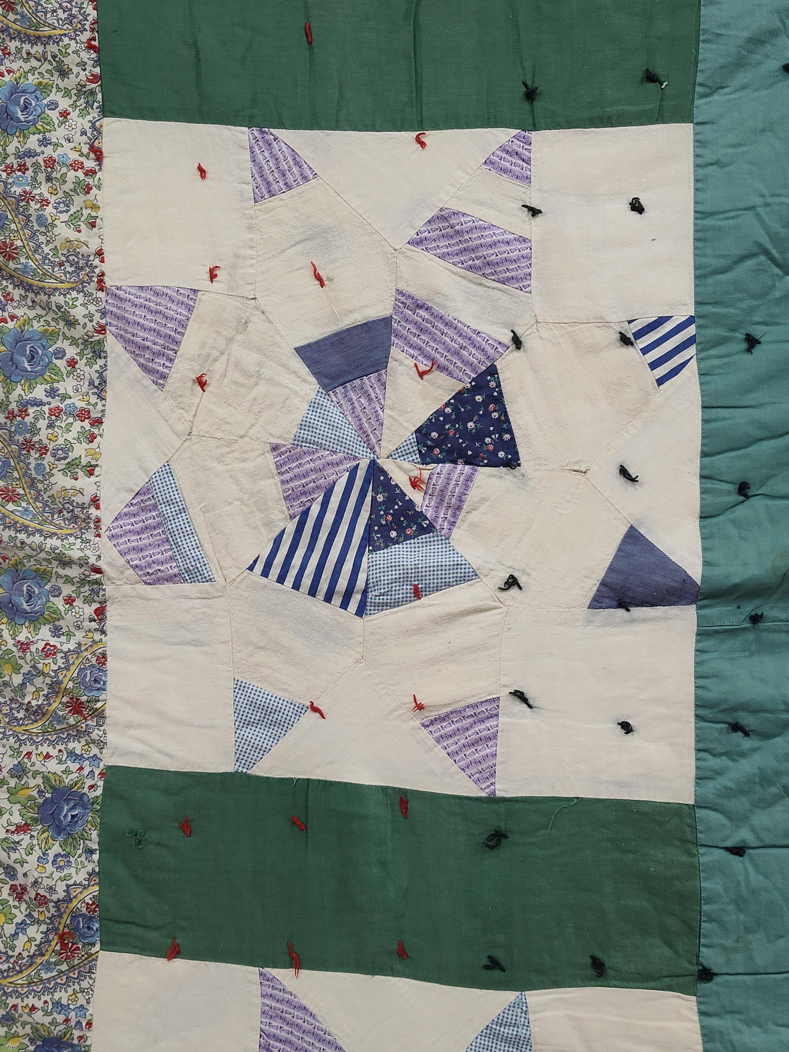 American Mid-20th C. Cotton Patchwork Quilt (1 of 4)