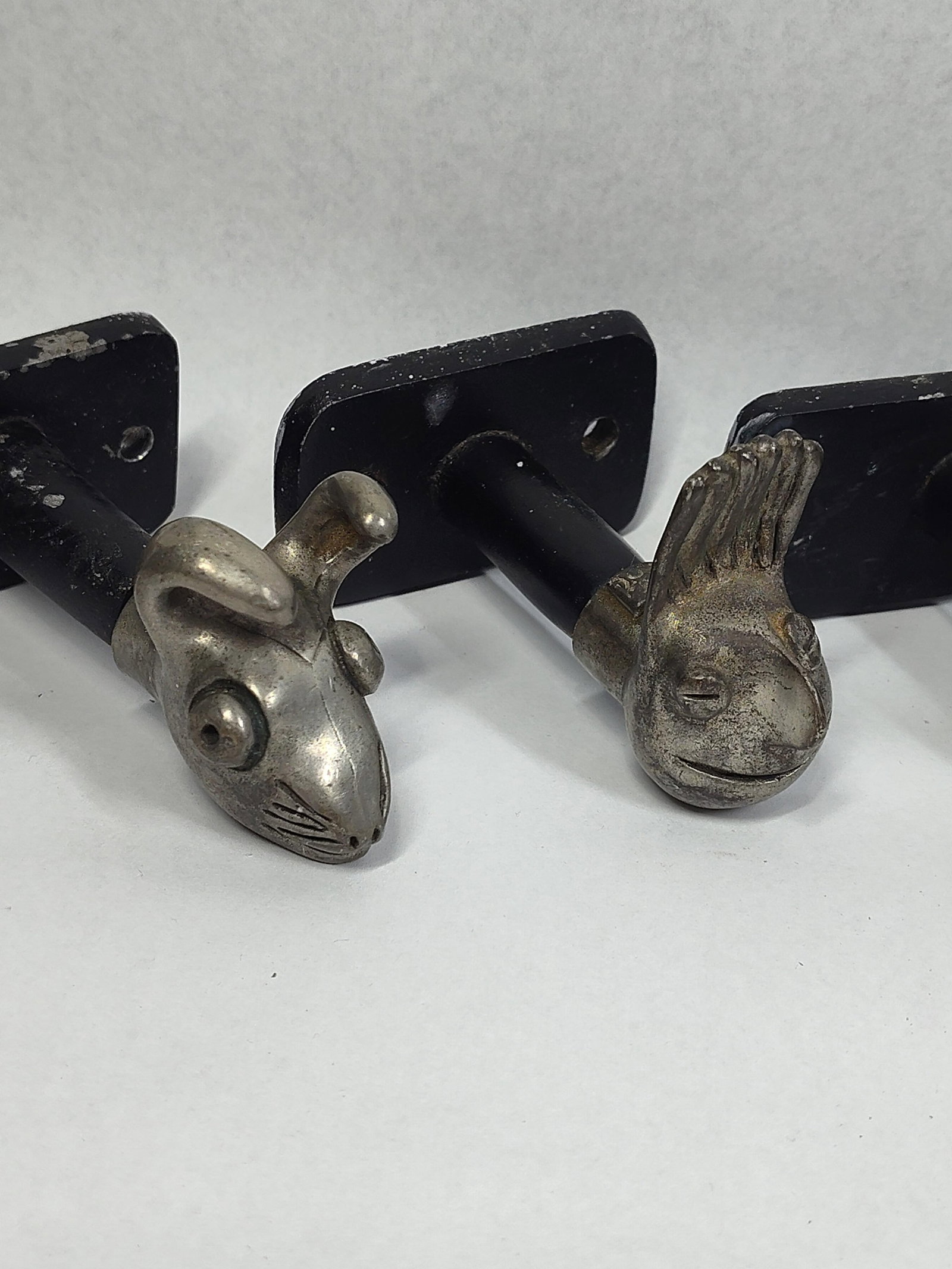 Set 5 Figural Metal Wall Hooks - 3