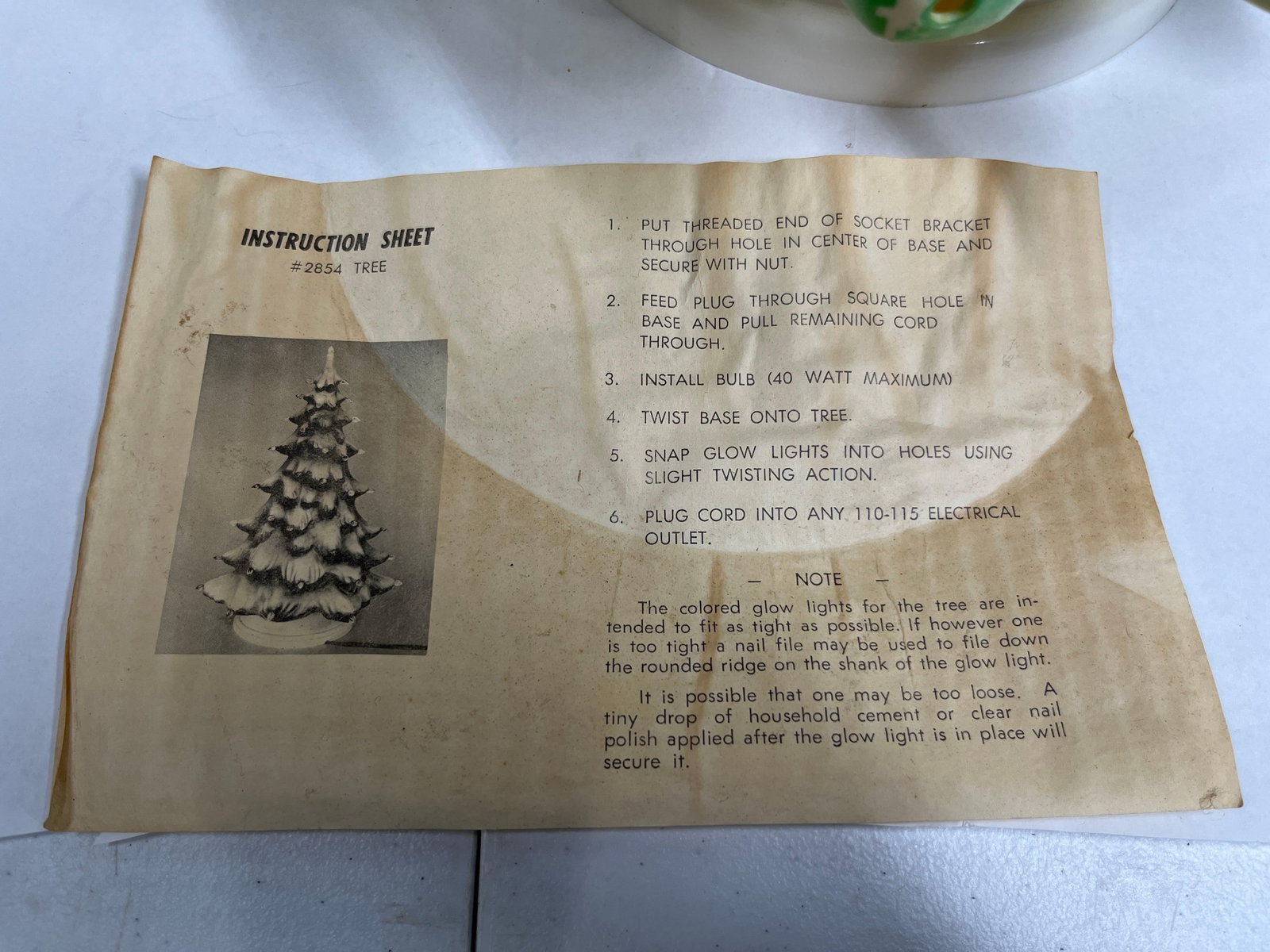 Ceramic Christmas Tree 2854 w/Box - 5