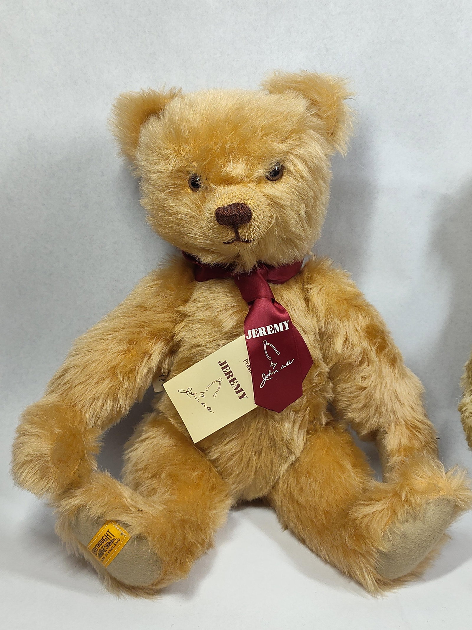 Pair Merrythought John Axe Mohair Bears - 2