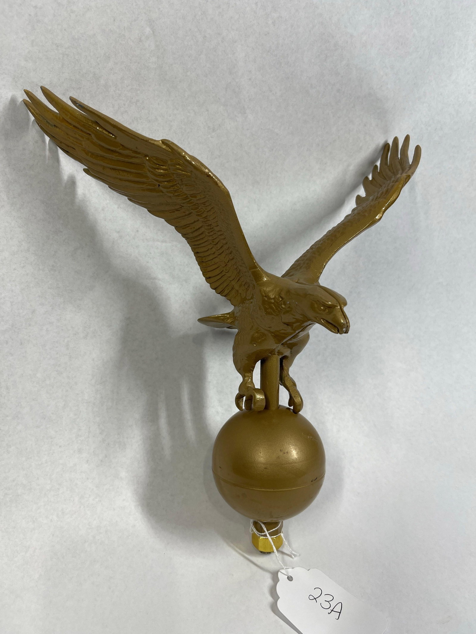 Aluminum Eagle Flagpole Topper w/ Globe (1 of 3)