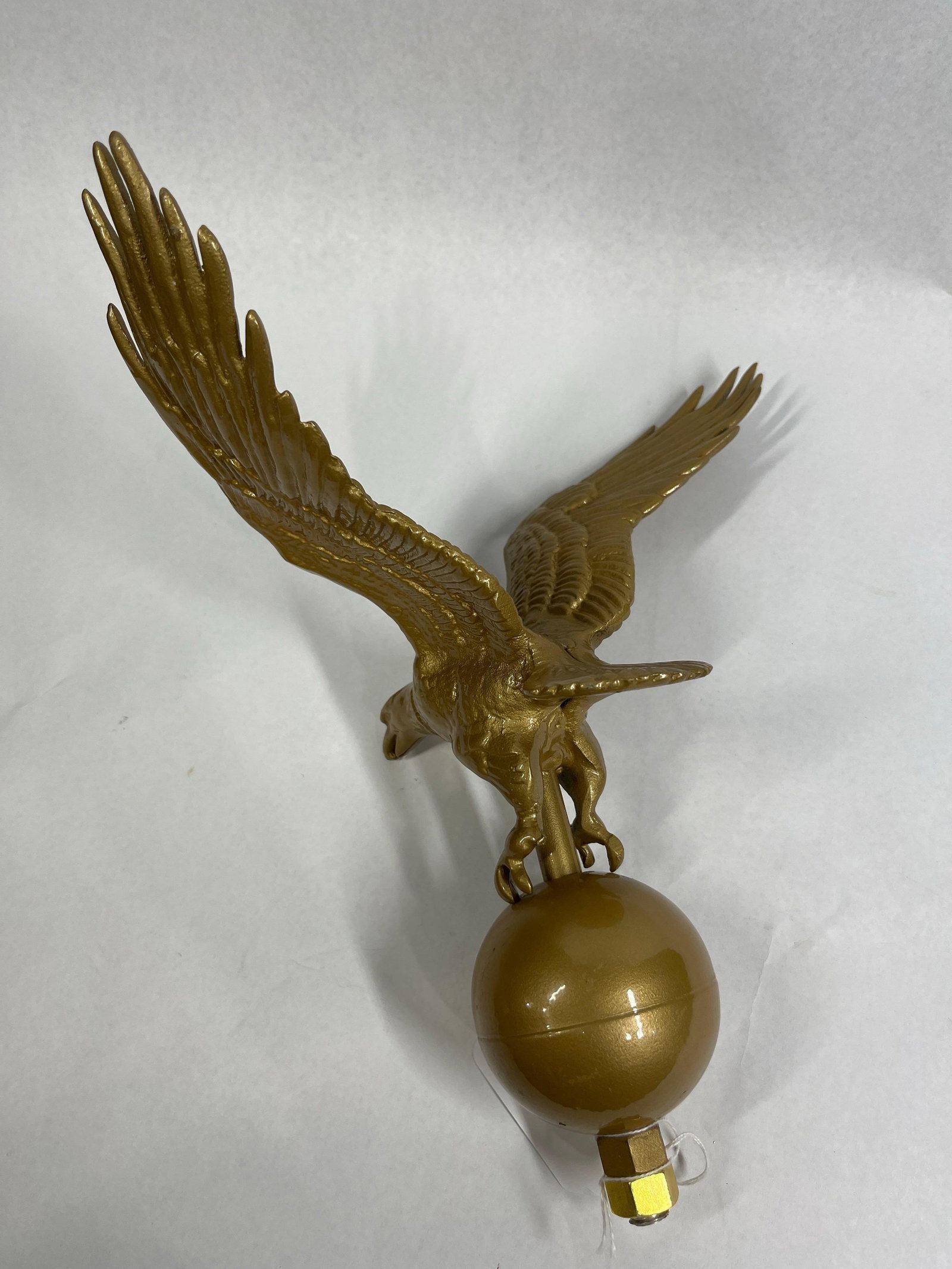 Aluminum Eagle Flagpole Topper w/ Globe - 3