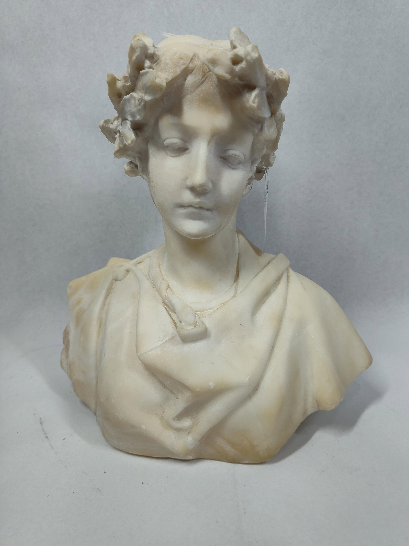 G. Bessi Style Marble Bust of Woman (1 of 5)