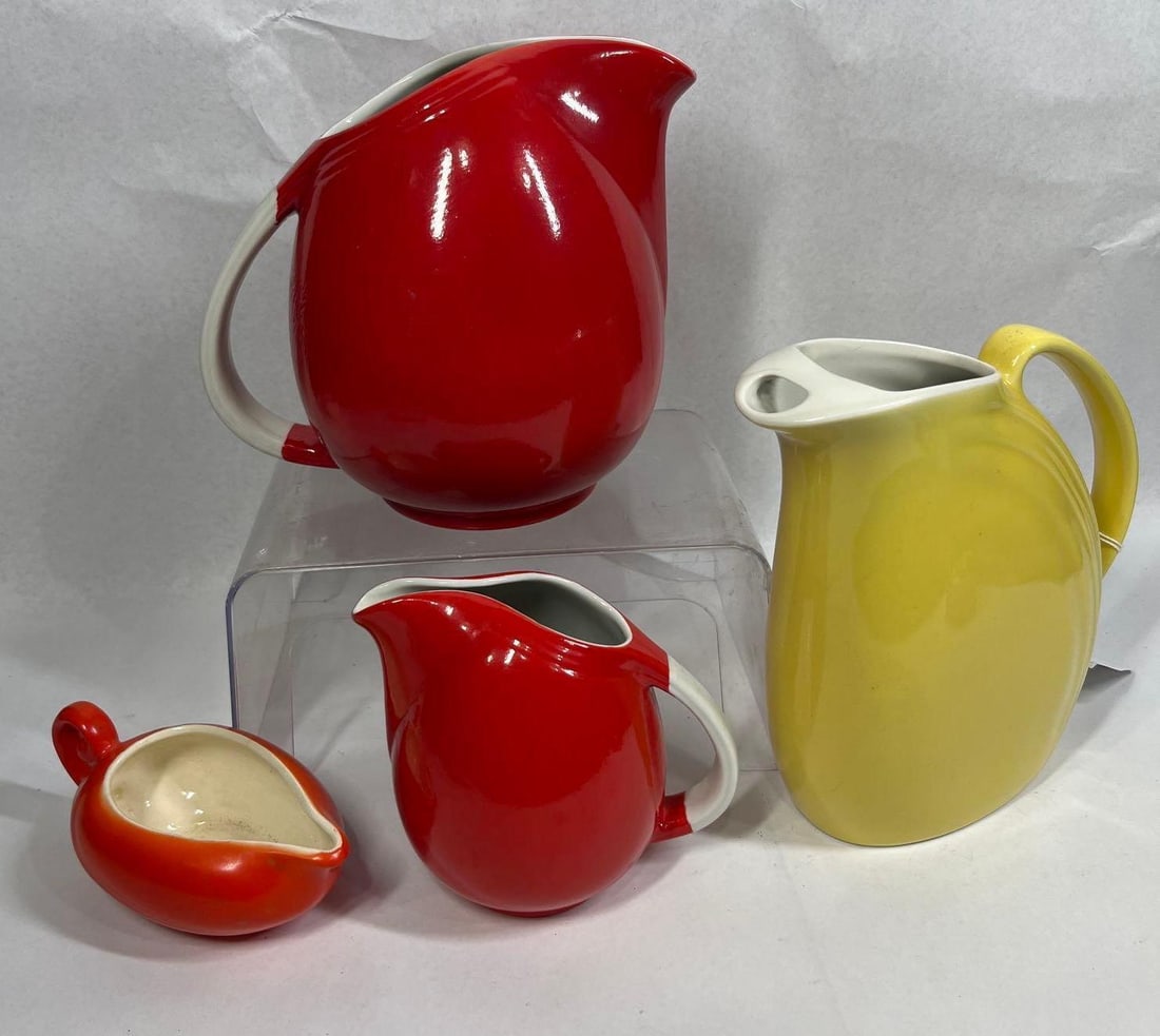 Hall China Art Deco Pitchers & Creamer (1 of 13)