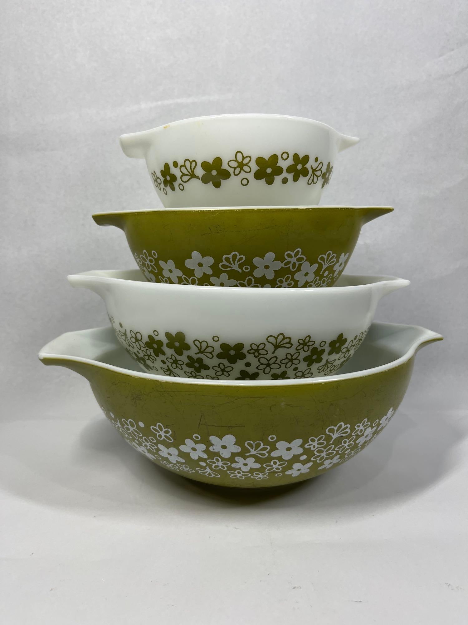 Pyrex Set 4 Spring Blossom Mixing Bowls (1 of 5)