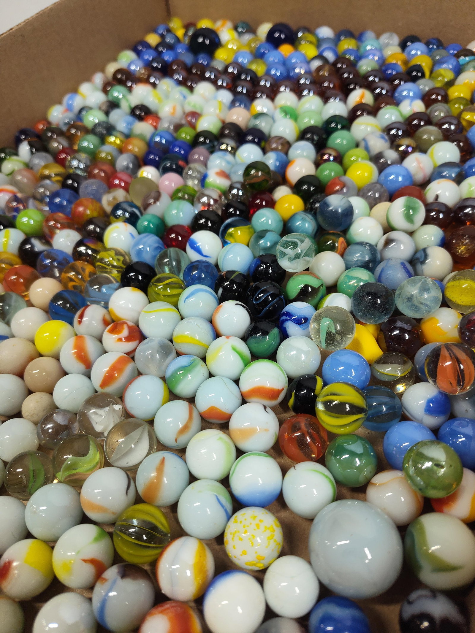 & Modern Glass Marbles w/ Shooters (1 of 3)
