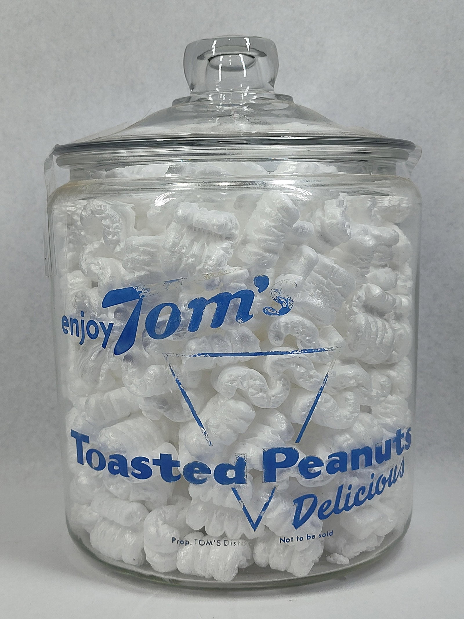 Tom's Toasted Peanuts Glass Display Jar (1 of 4)