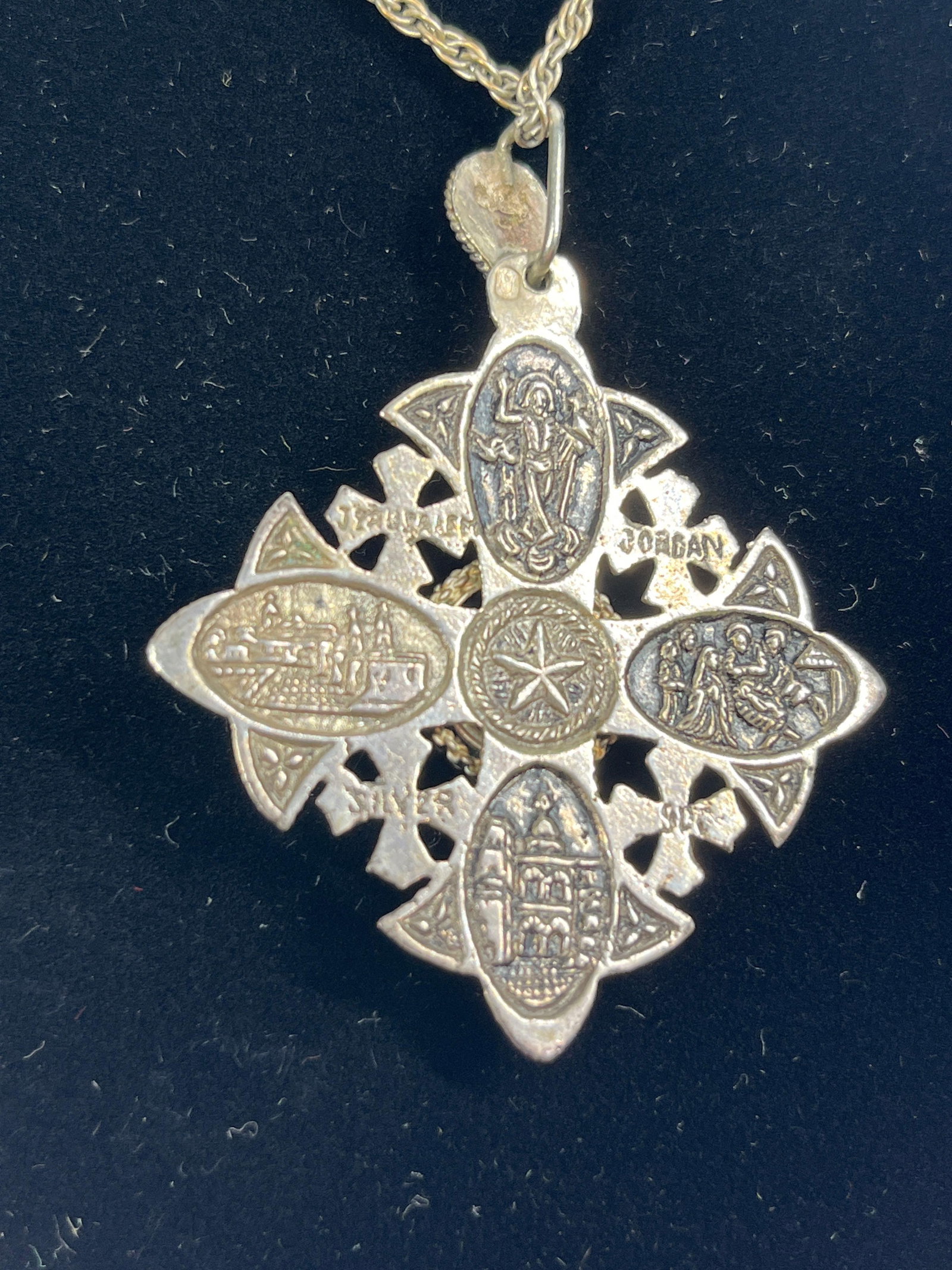Jerusalem 950 Silver Purple Gem Set - 3