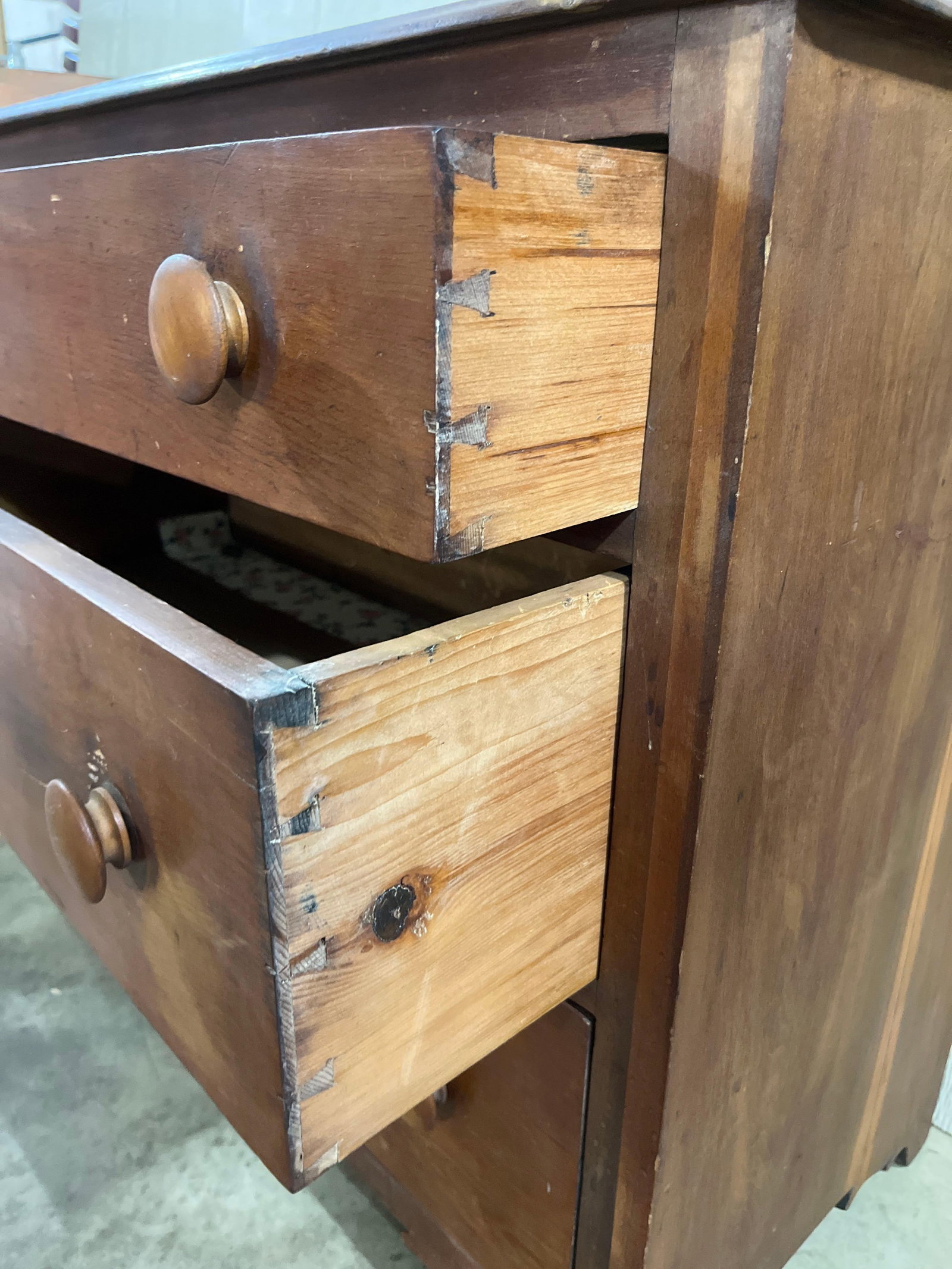 American Primitive Cherry & Pine Chest - 3