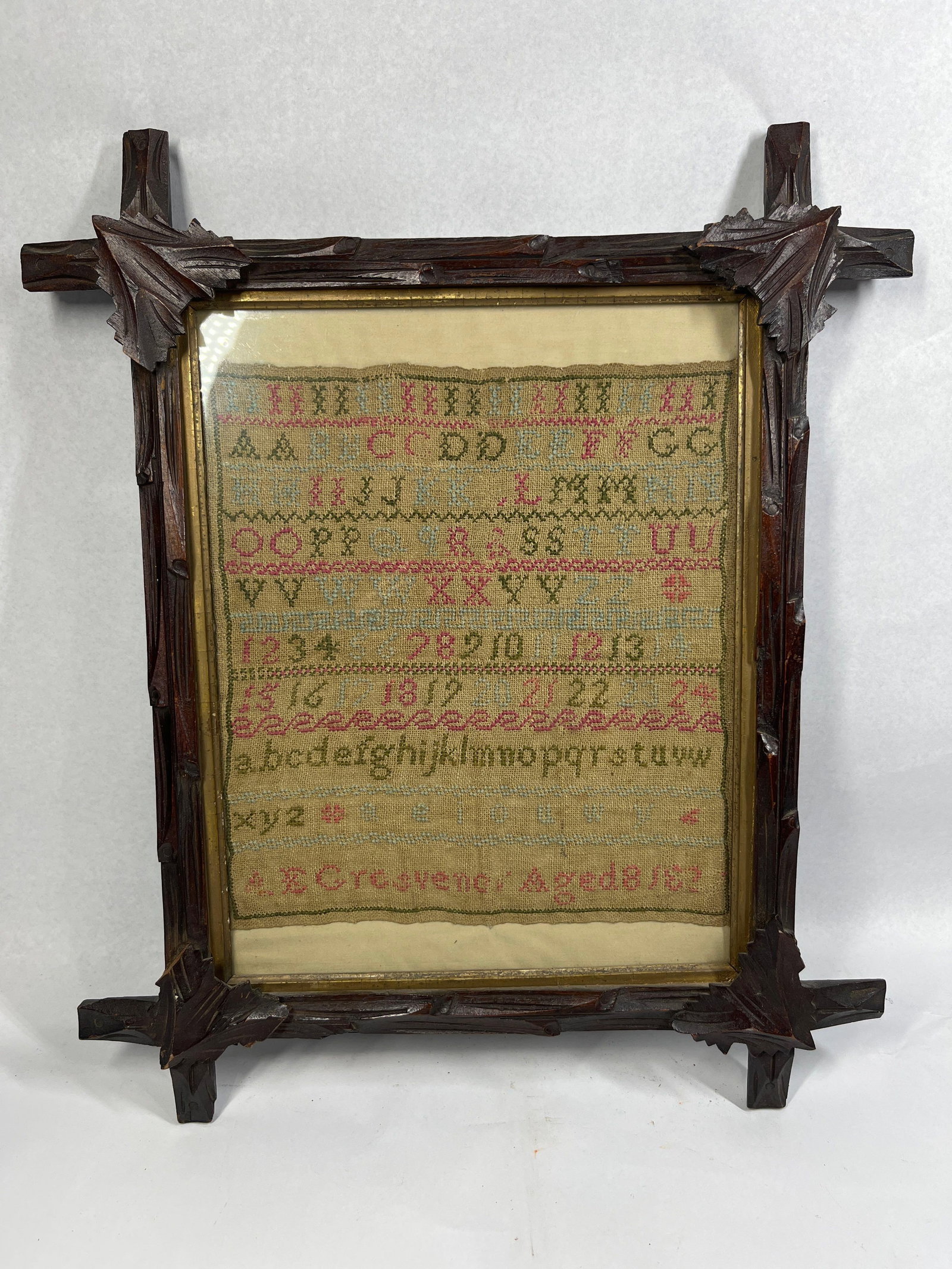 A. E. Grosvenor Needlework Sampler 1823 (1 of 7)