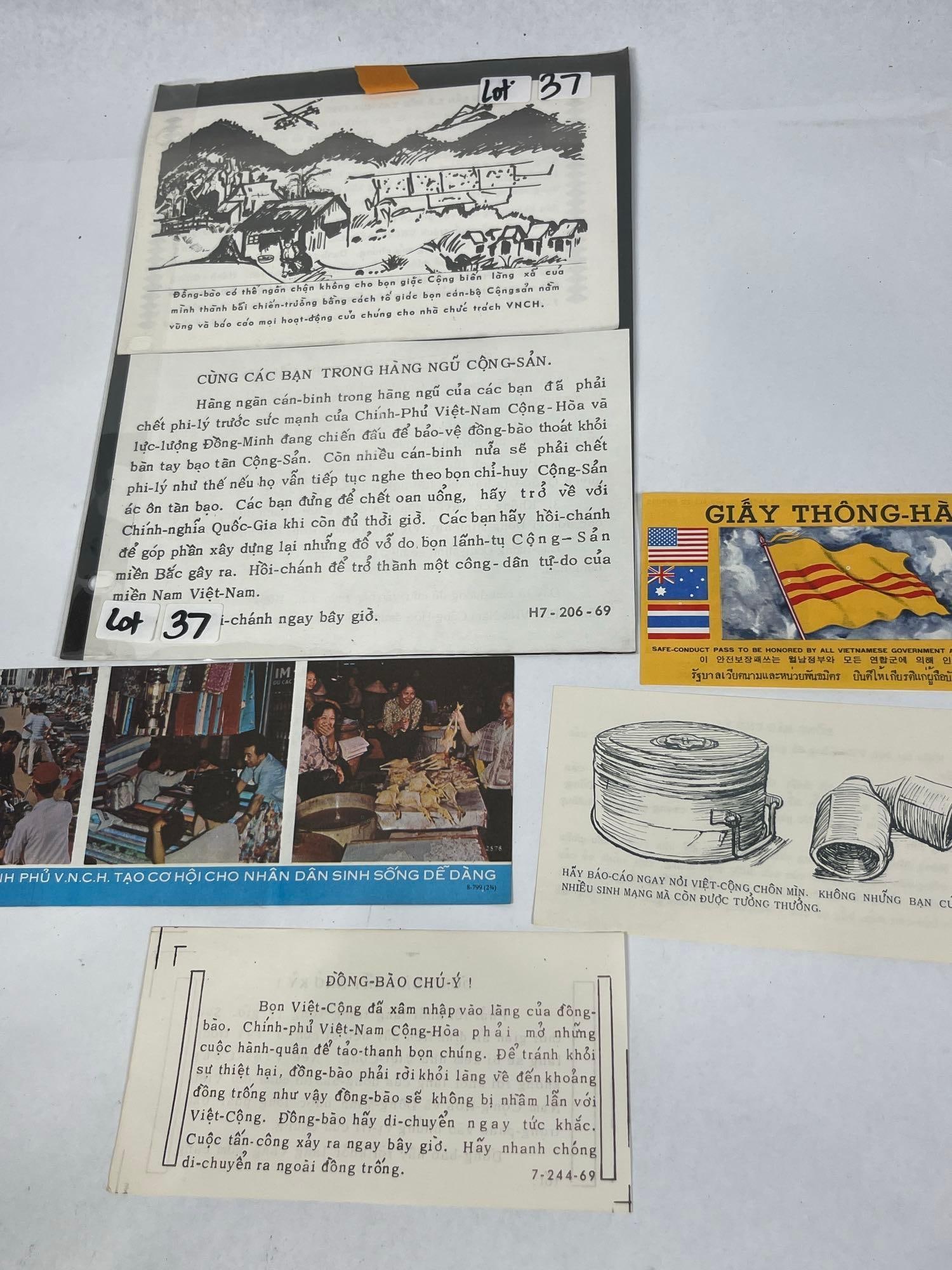 S. Vietnam & US PSYOP Leaflets, 1968-69: A collection of original psychological operations (PSYOP) and propaganda materials produced by the Republic of Vietnam (South Vietnam) in cooperation with the Joint United States Public Affairs