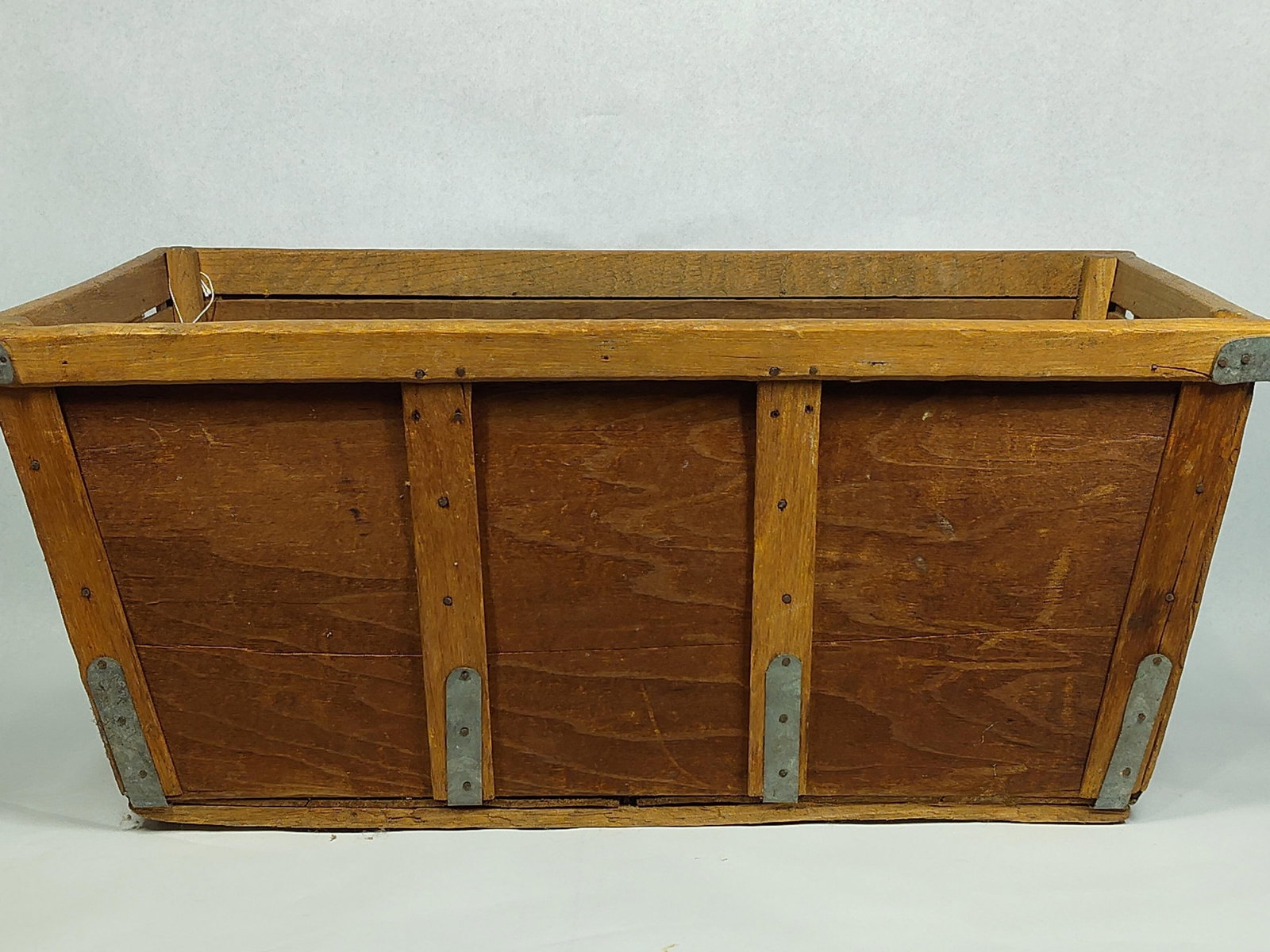 Tapered Wood & Metal Banana Crate (1 of 4)