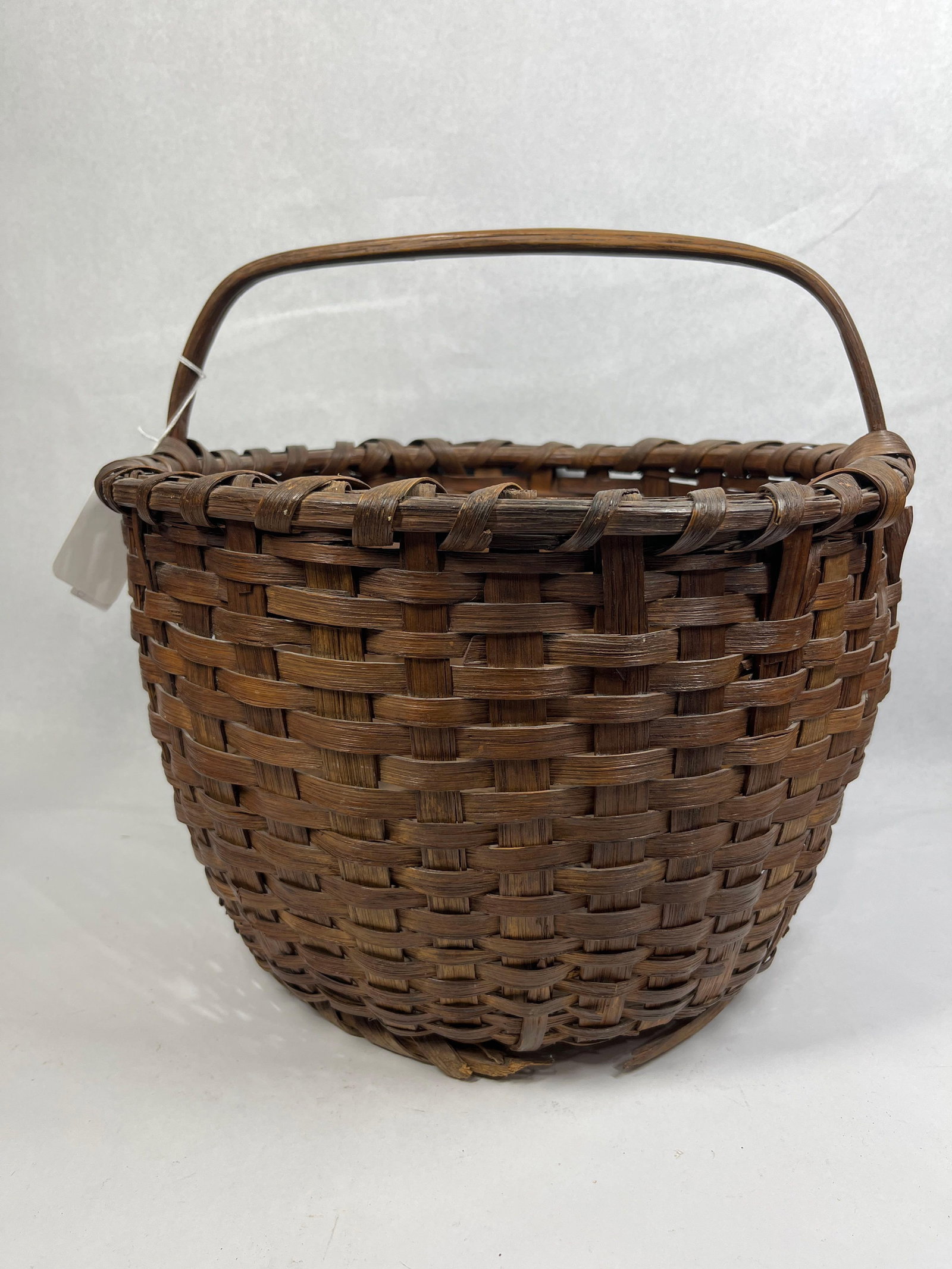 Antique American Ash Gathering Basket (1 of 5)