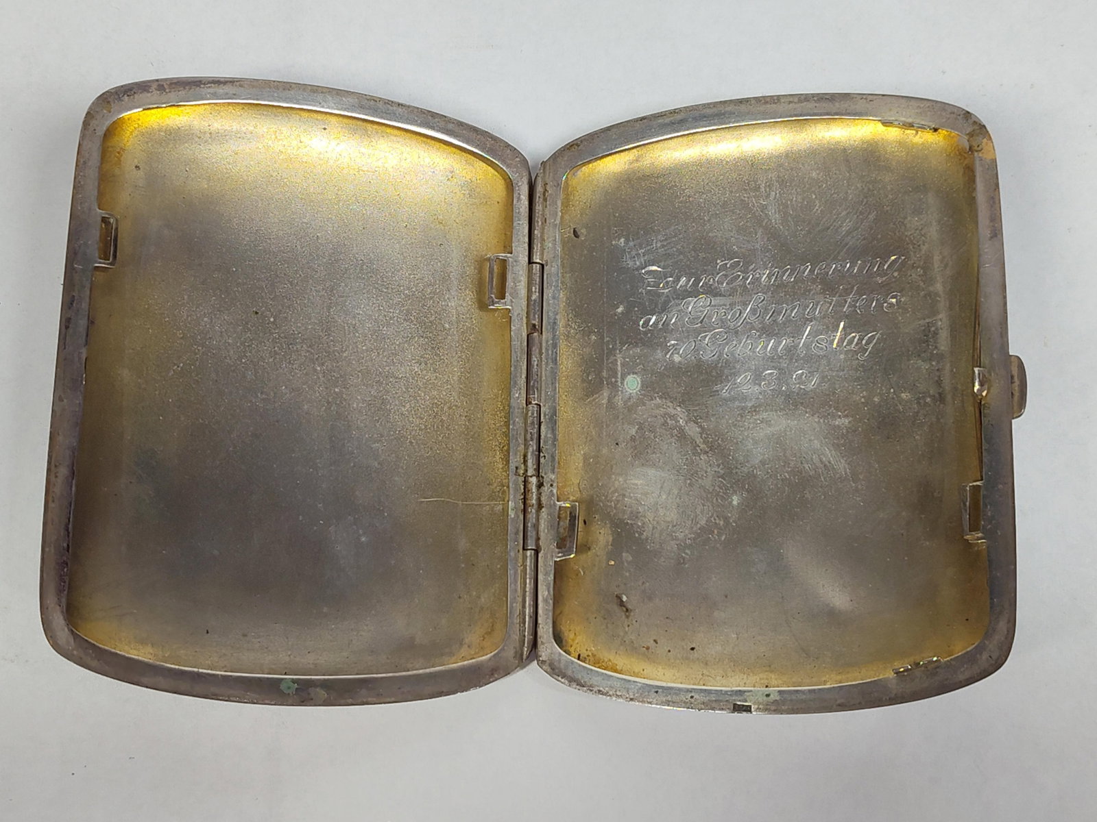 Pair Silver Plated Cigarette Cases - 6