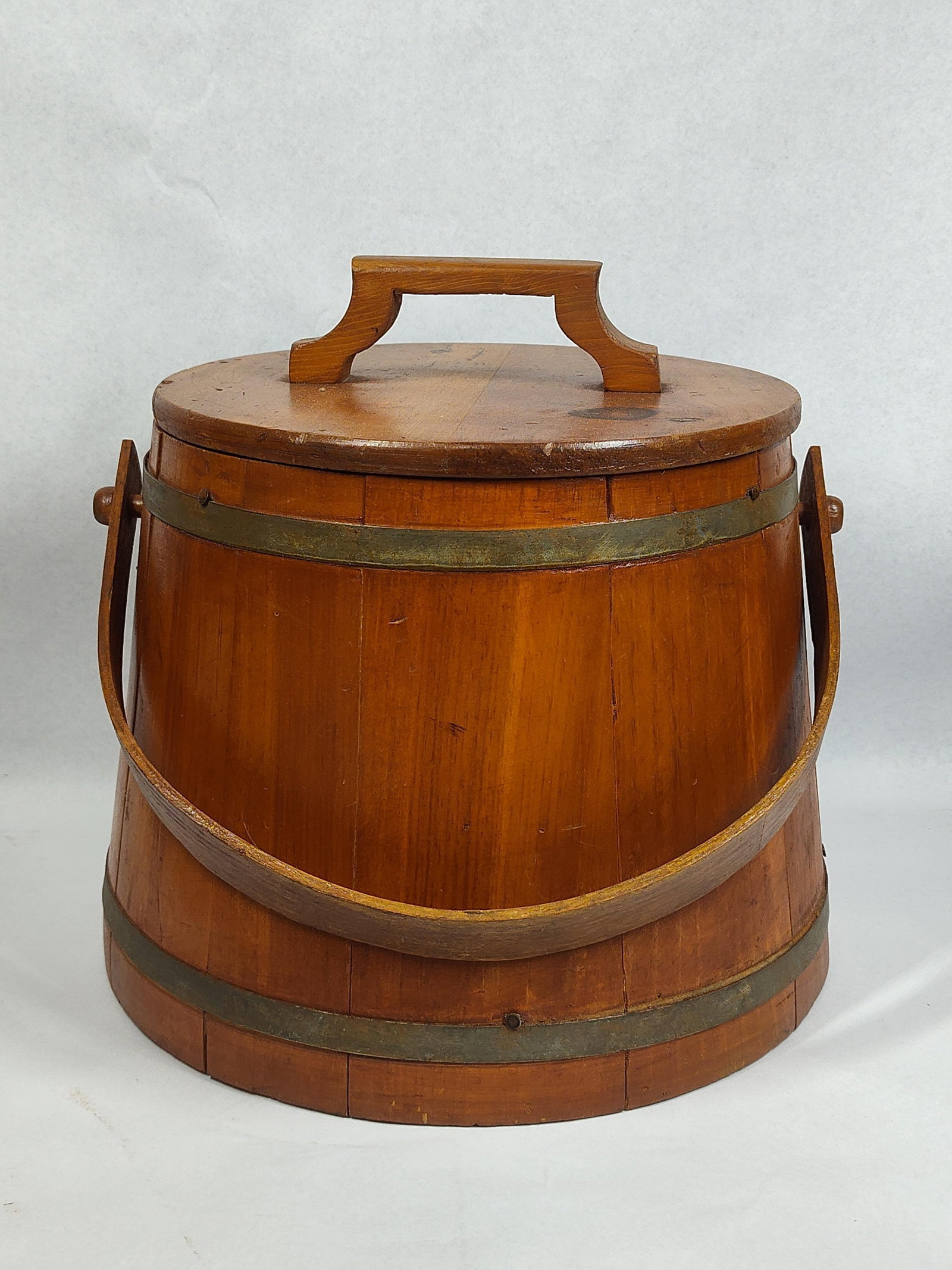American Wooden Firkin Sugar Bucket (1 of 5)