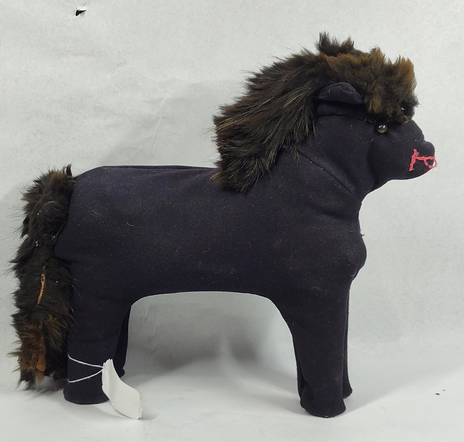 Handmade Toy Horse w/ Natural Fur (1 of 4)