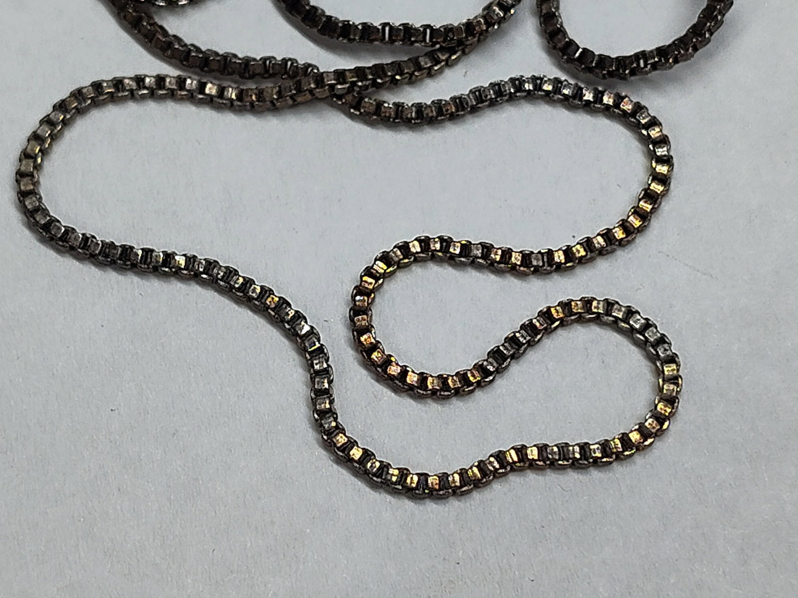 Two Sterling Silver Necklace Chains - 2