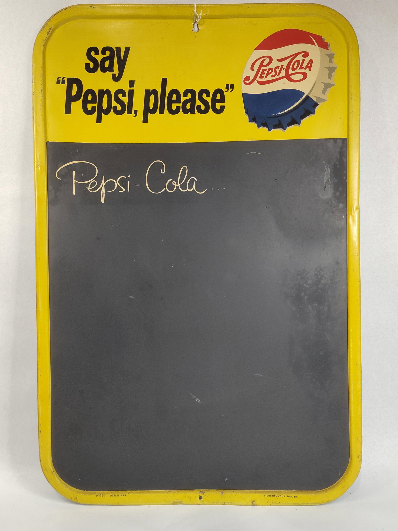 Pepsi-Cola Stout Sign Co Chalkboard (1 of 4)