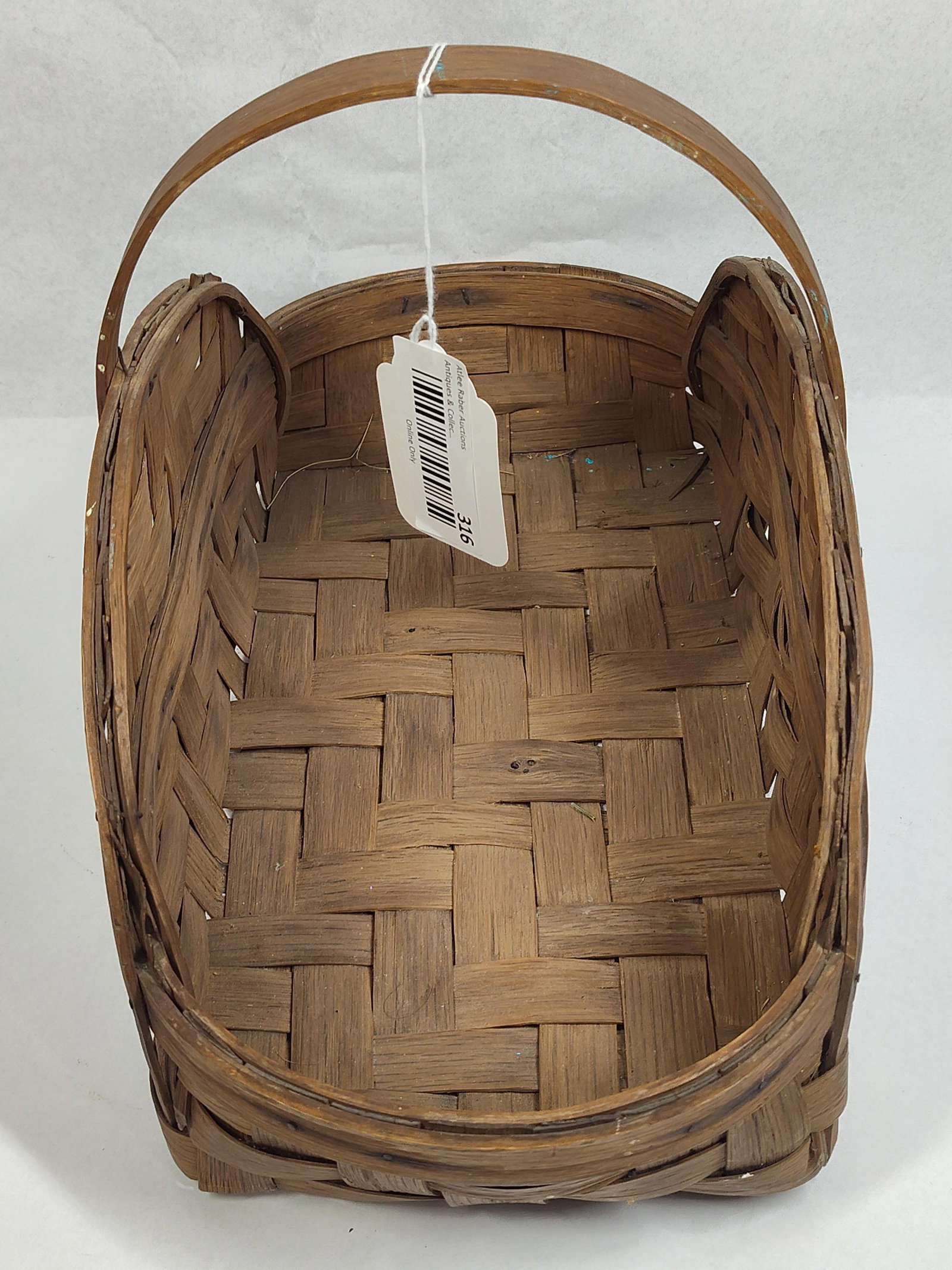 Splint Oak Gathering Basket - 2