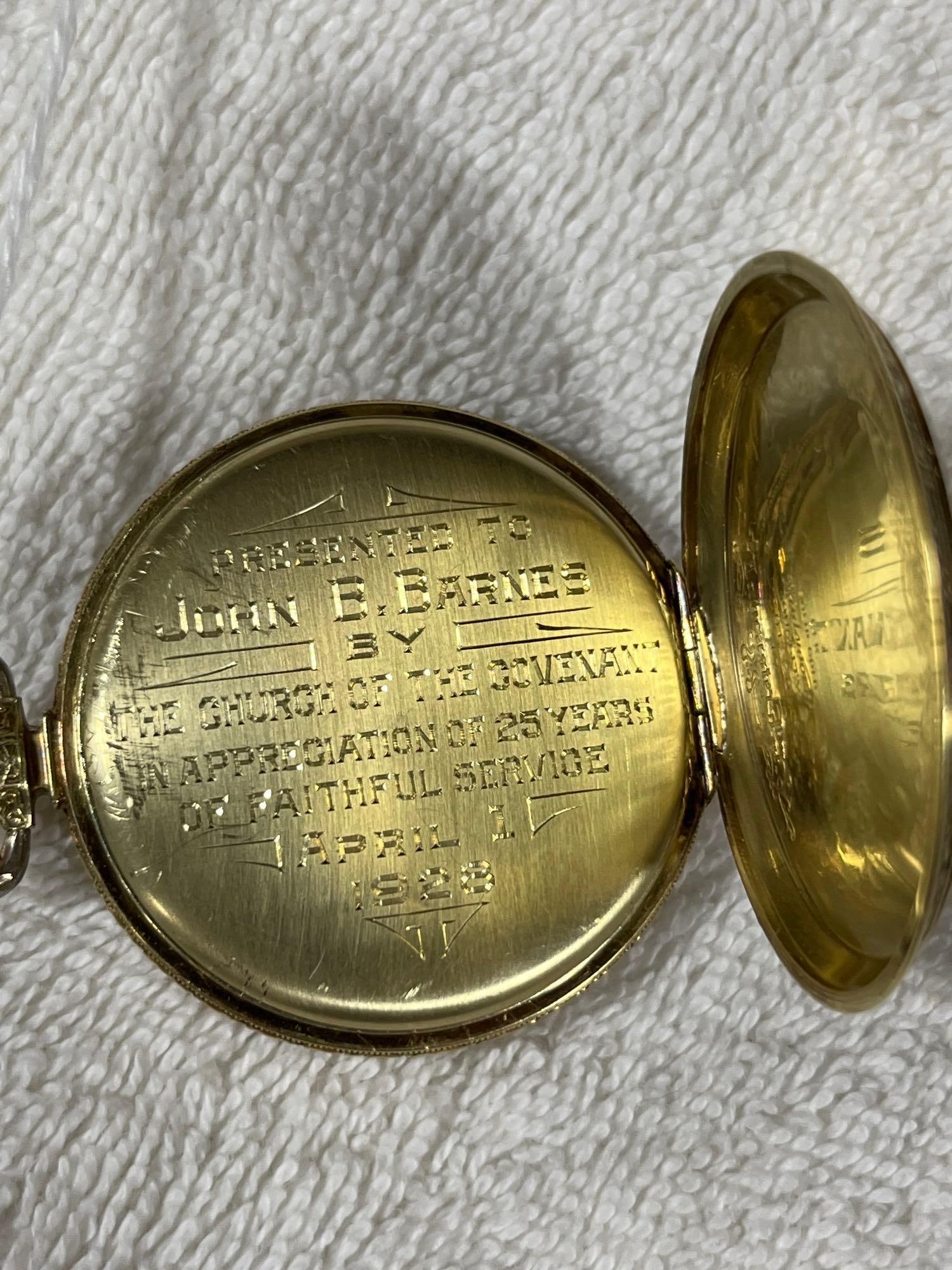 14 K Solid Gold Hamilton Pocket watch - 3