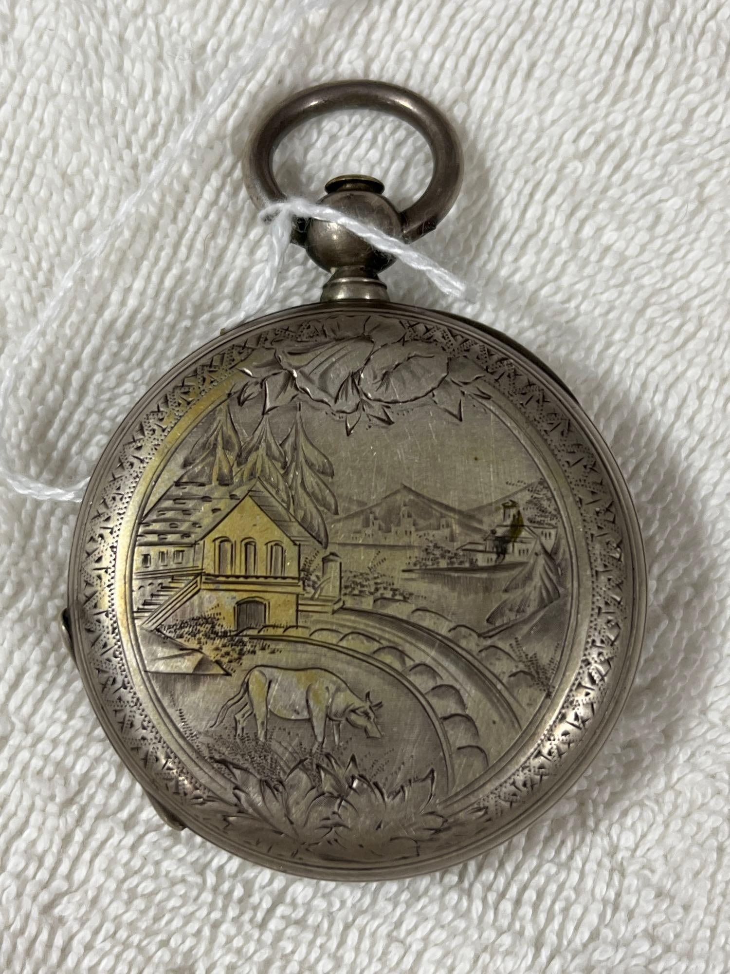 Highly Engraved Pocket Watch Case - 2