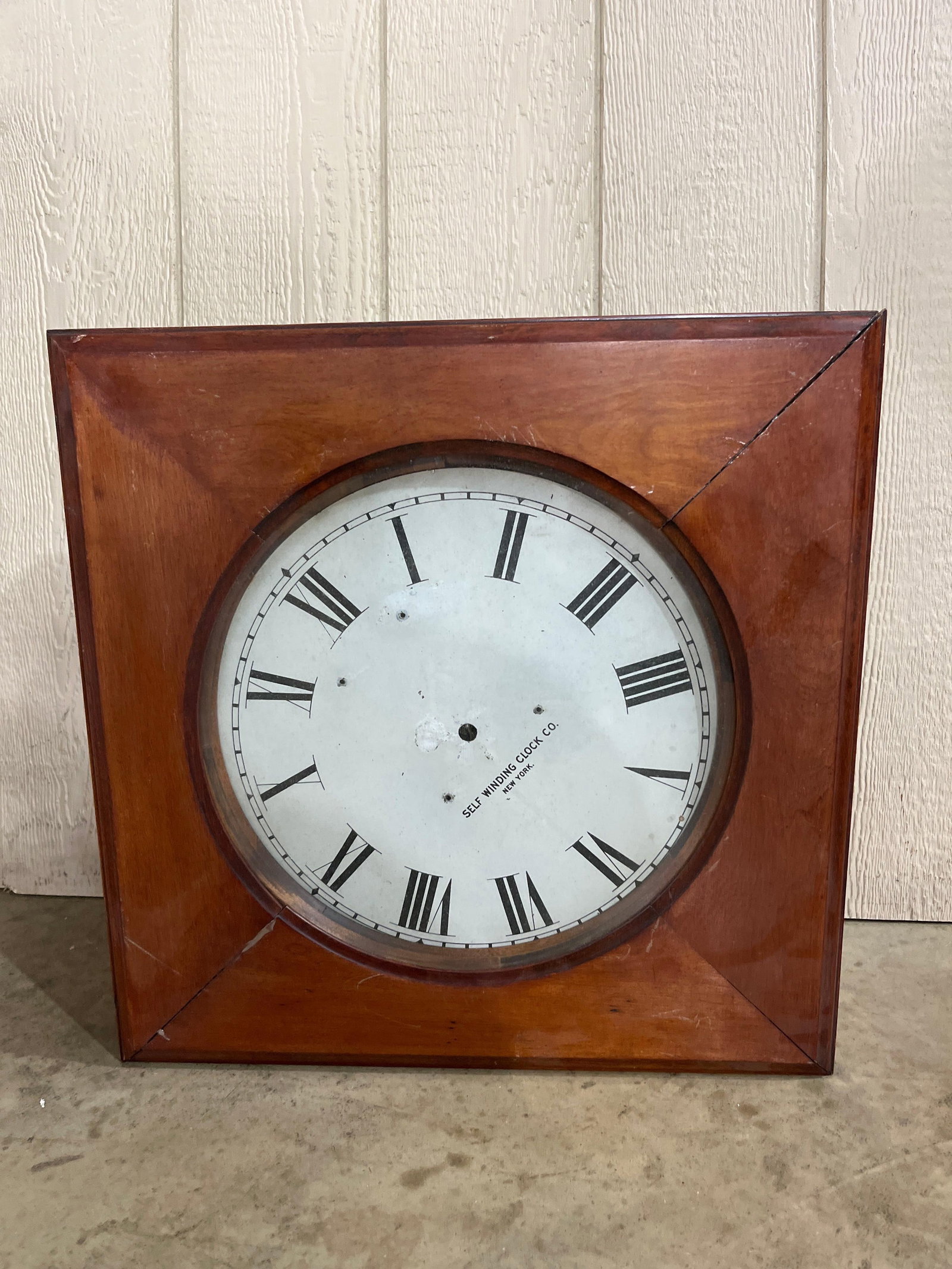 Self Winding Clock Co. NY Wall Clock (1 of 5)