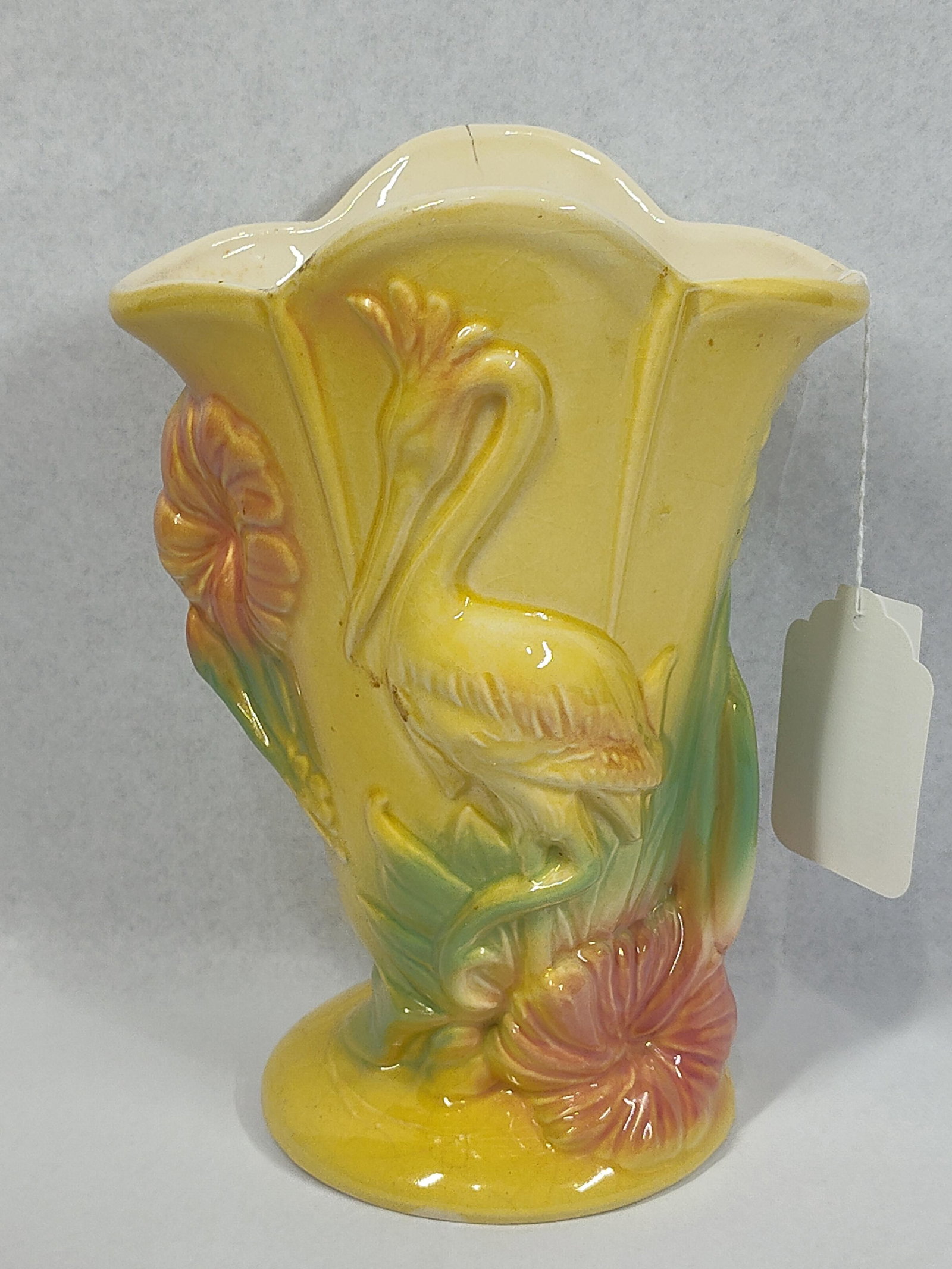 Attr. Hull Pottery Tropical Motif Vase (1 of 5)