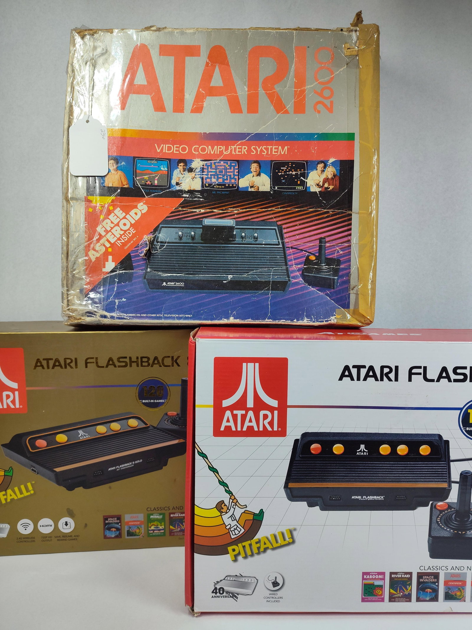 3 Atari Consoles: 2600 & Flashback 8