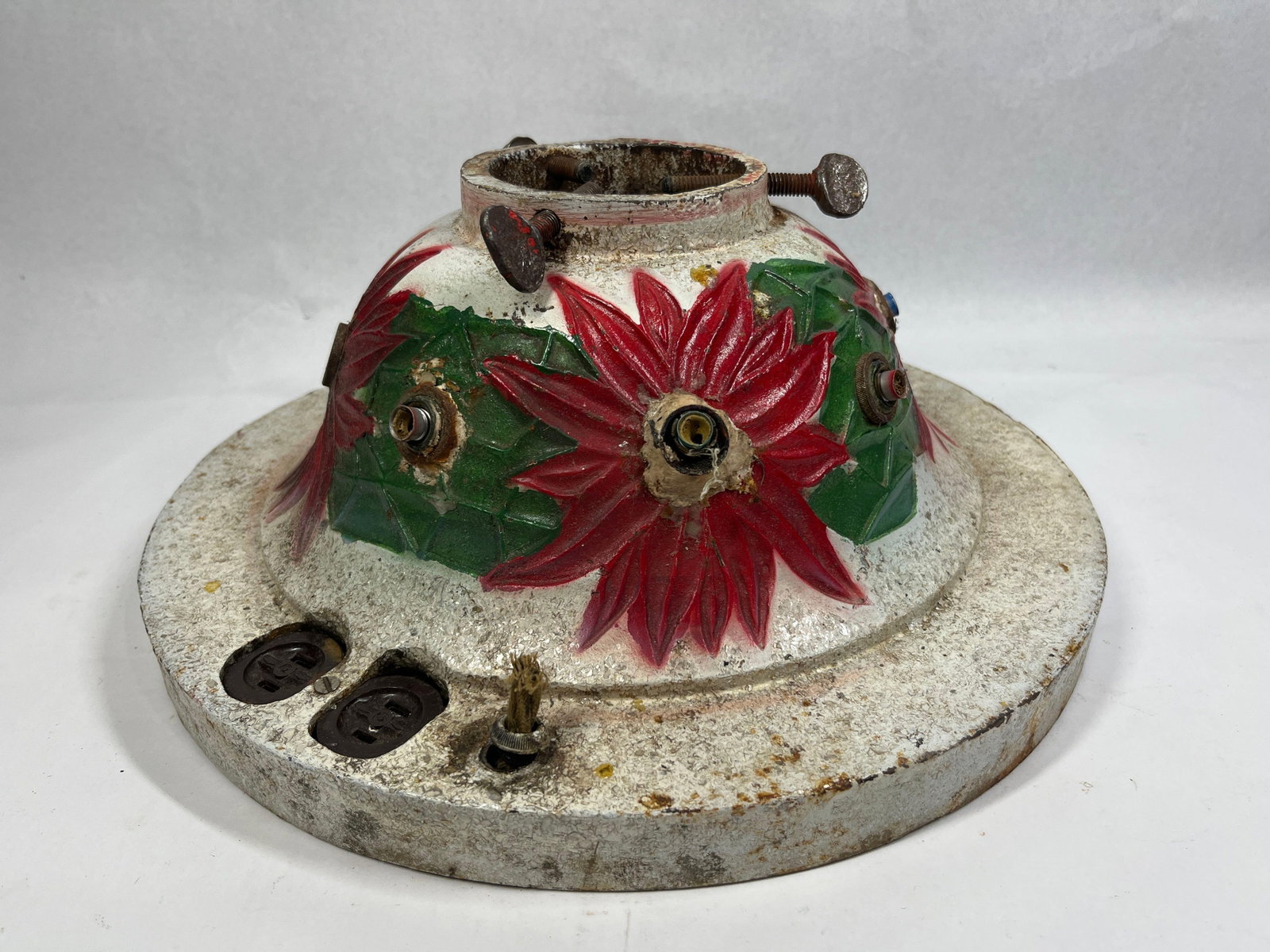 Noma Cast Iron Poinsettia Tree Stand (1 of 4)