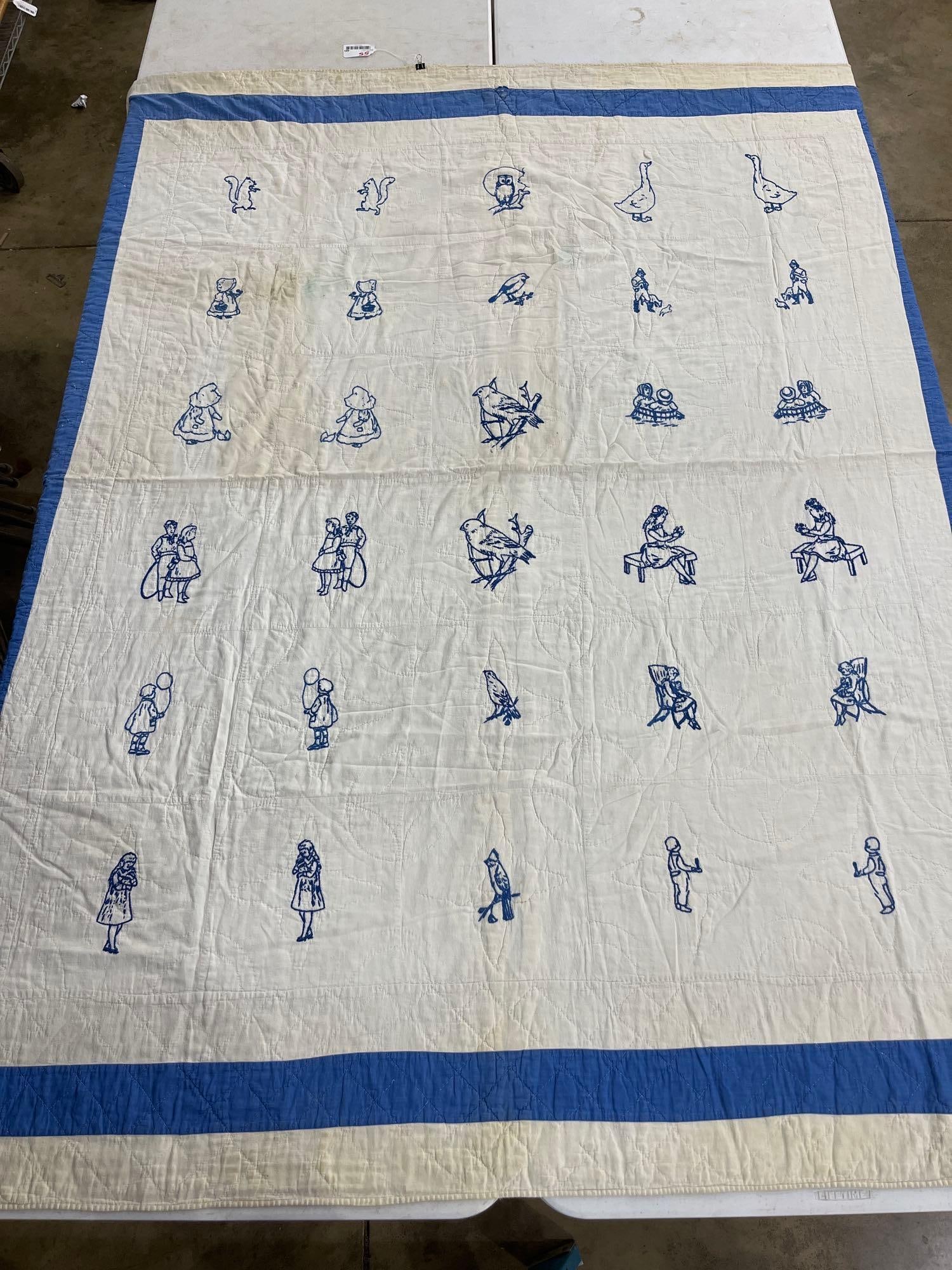 American Bluework Cotton Quilt - 2