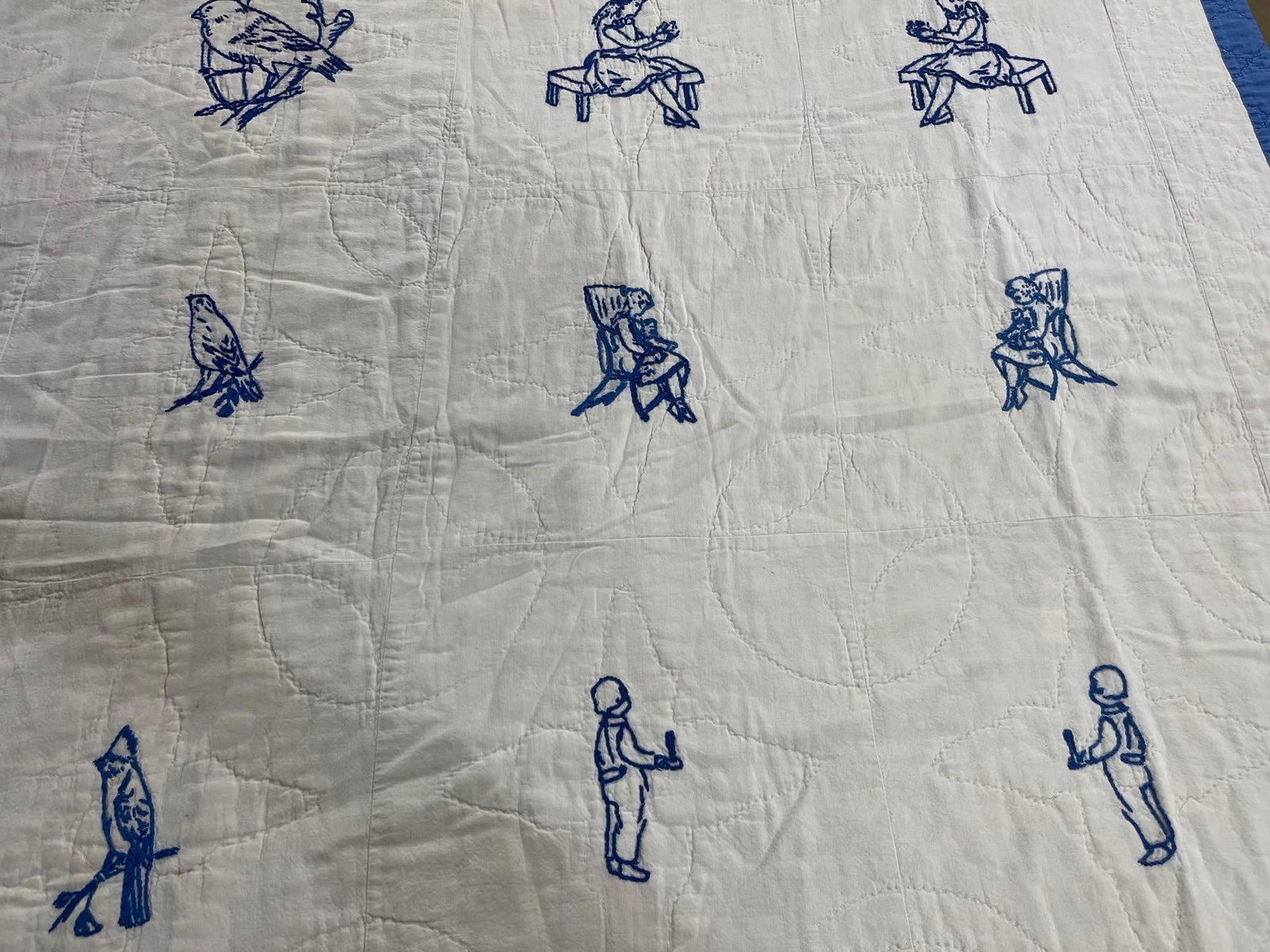 American Bluework Cotton Quilt - 3