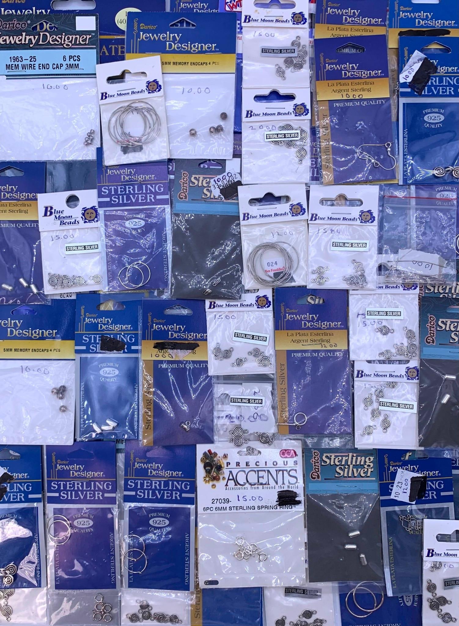 60 Packs NOS Sterling Silver & 14k Gold Plated High Quality Jewelry Making Findings (1 of 5)