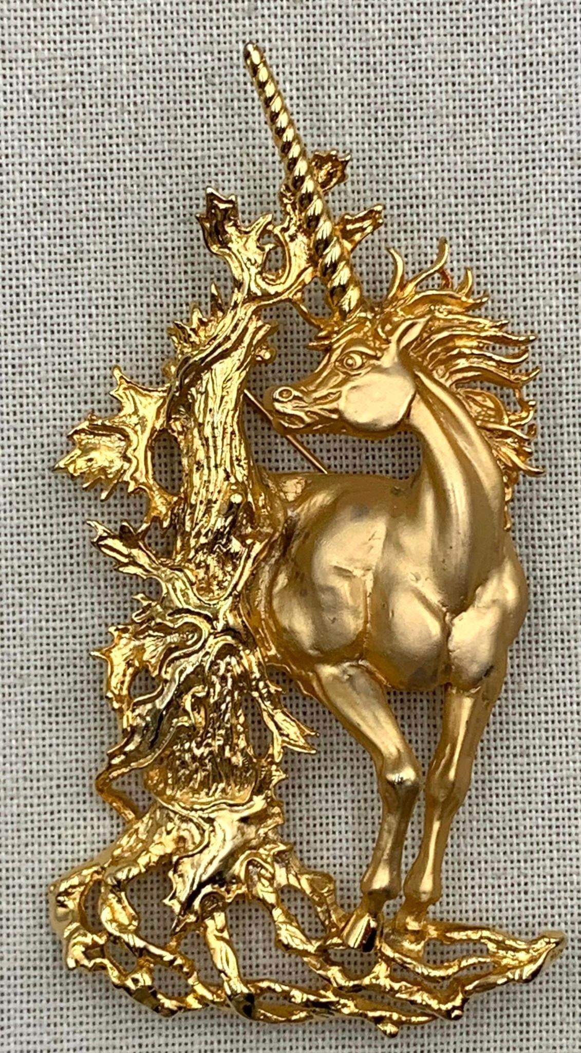 16 pc Mystical Mid Century Unicorn, Crescent Moon, Swan, Mushroom, Horse Vintage Brooch Collection (1 of 10)