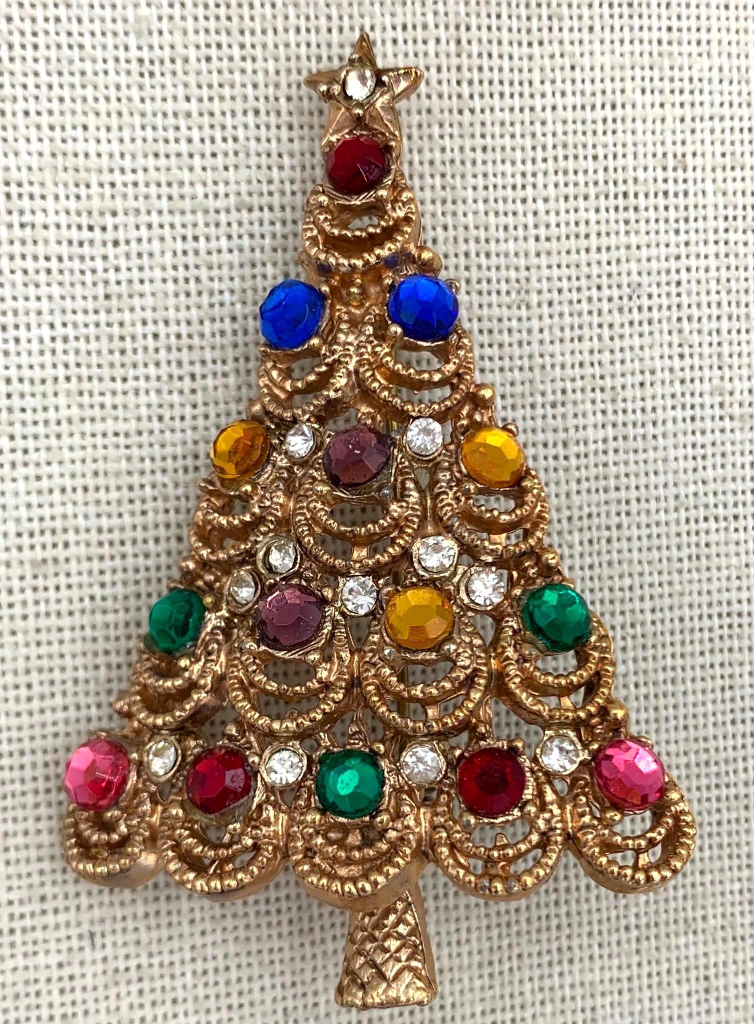 21 pc Vintage Vibrant Jeweled Rhinestone Christmas Jewelry Collection (1 of 9)