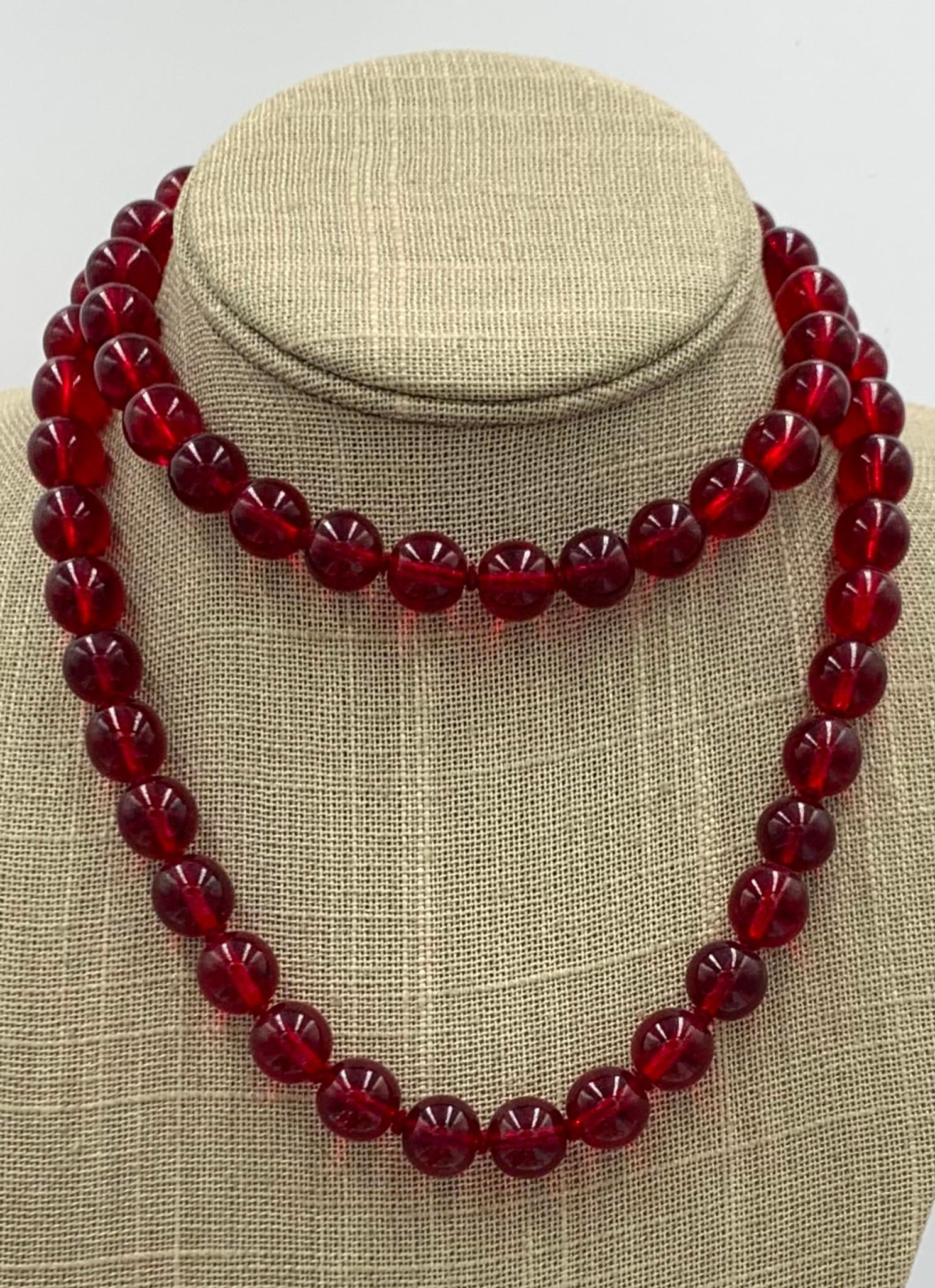 Bold 26 pc Vintage Ruby Red Jewelry Collection - 2