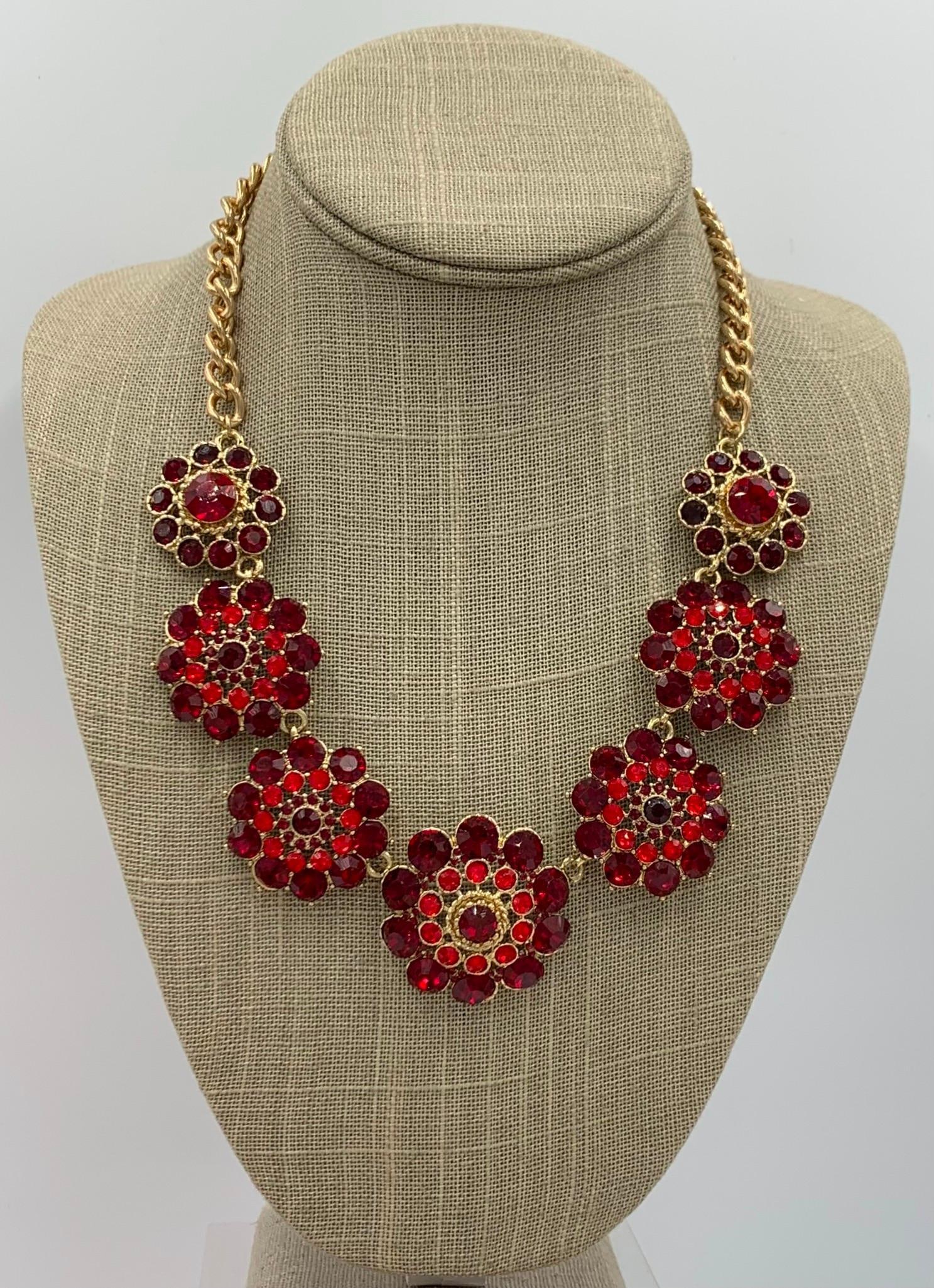 Bold 26 pc Vintage Ruby Red Jewelry Collection - 8