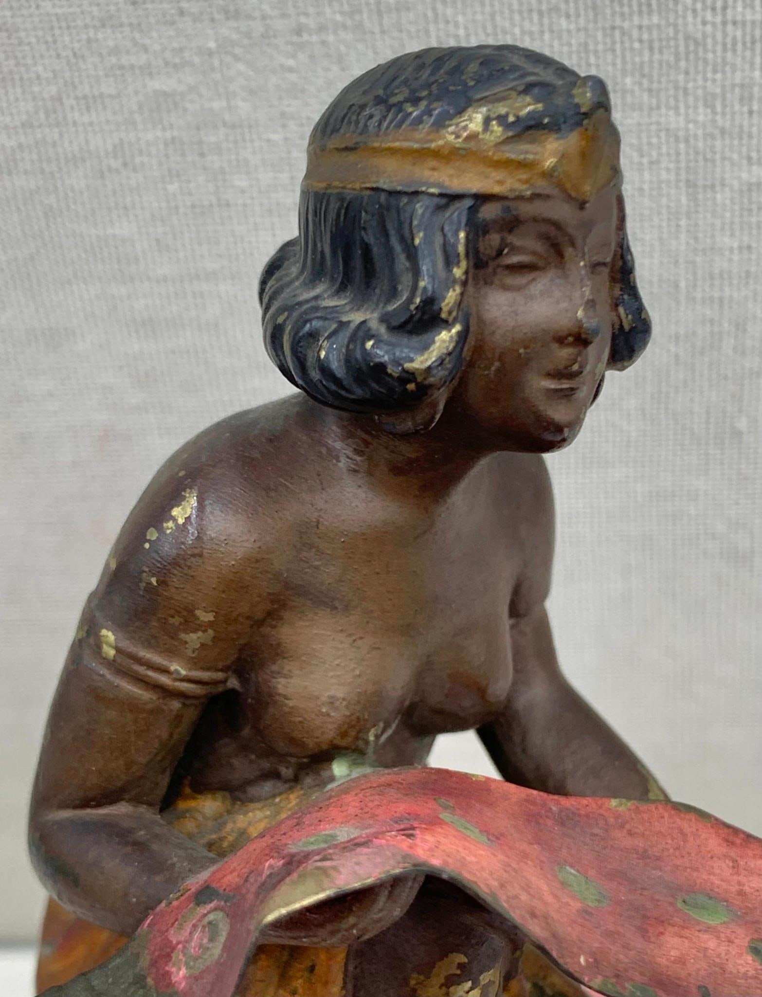 Antique Franz Bergman Style Bronze, Russian Lacquer, 1906 Pressed Indian Penny Curiosities Lot - 16