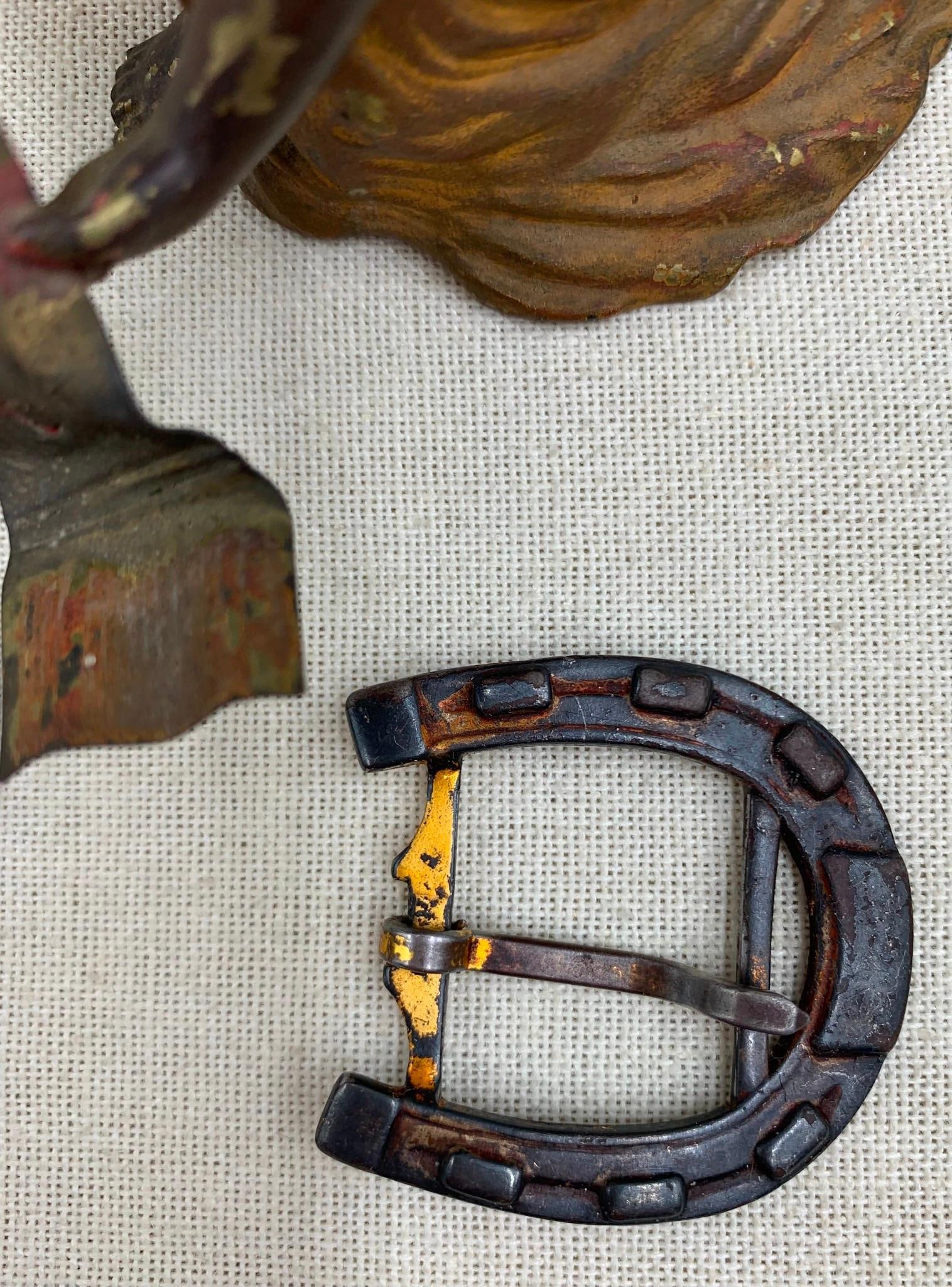 Antique Franz Bergman Style Bronze, Russian Lacquer, 1906 Pressed Indian Penny Curiosities Lot - 9