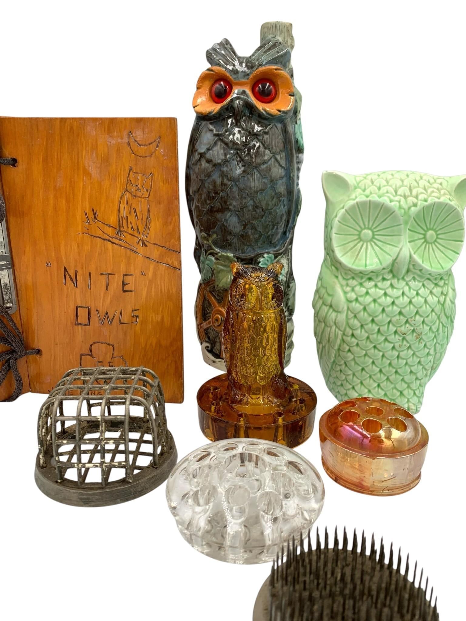 Fantastic Vintage Owls & Flower Frog Collection (1 of 9)