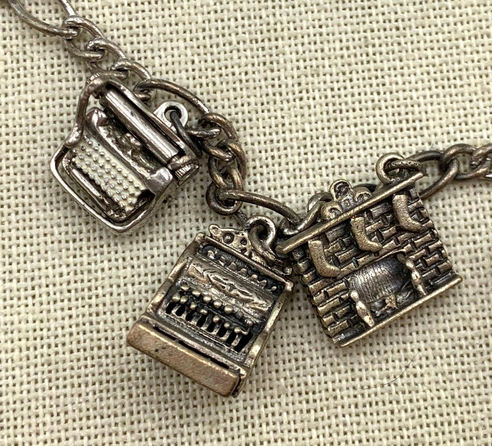 43 pc Vintage Sterling Silver Charm Bracelets & Silver Souvenir, Milestone, Charm Collection (1 of 13)