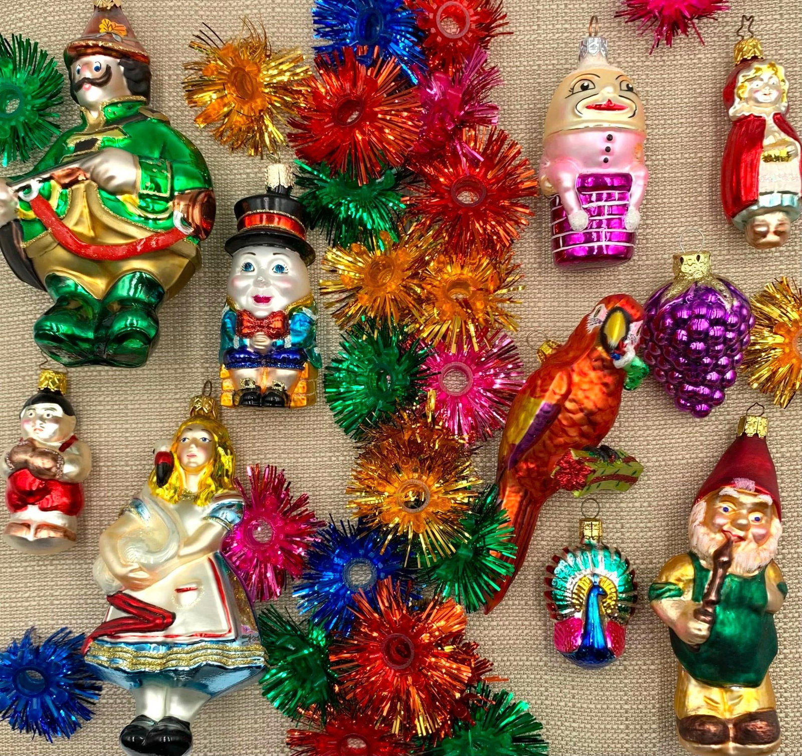38 RADKO, Germany, Kurt Adler Fairytale Christmas Ornaments and Light Bulb Surround Decorations (1 of 20)