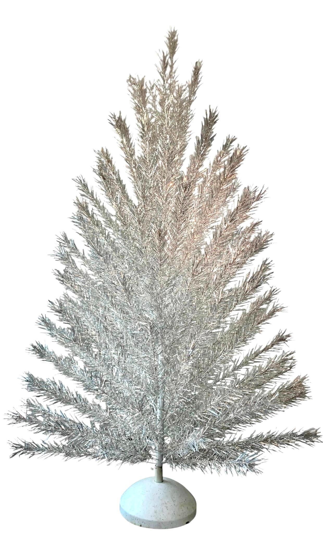 Large Mid Century Evergleam 124 Branch Vintage Aluminum Christmas Tree & Stand (1 of 19)
