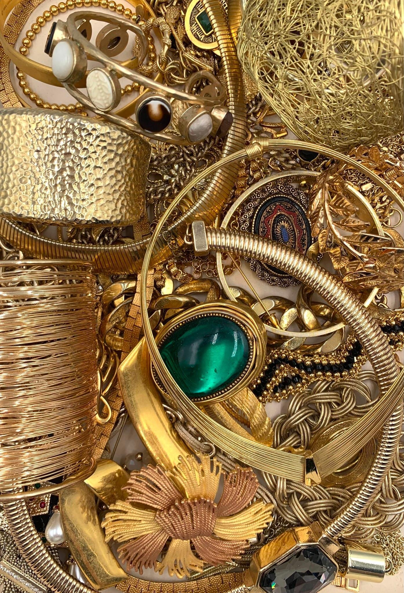 12 POUNDS of Gleaming Costume Jewelry (1 of 9)